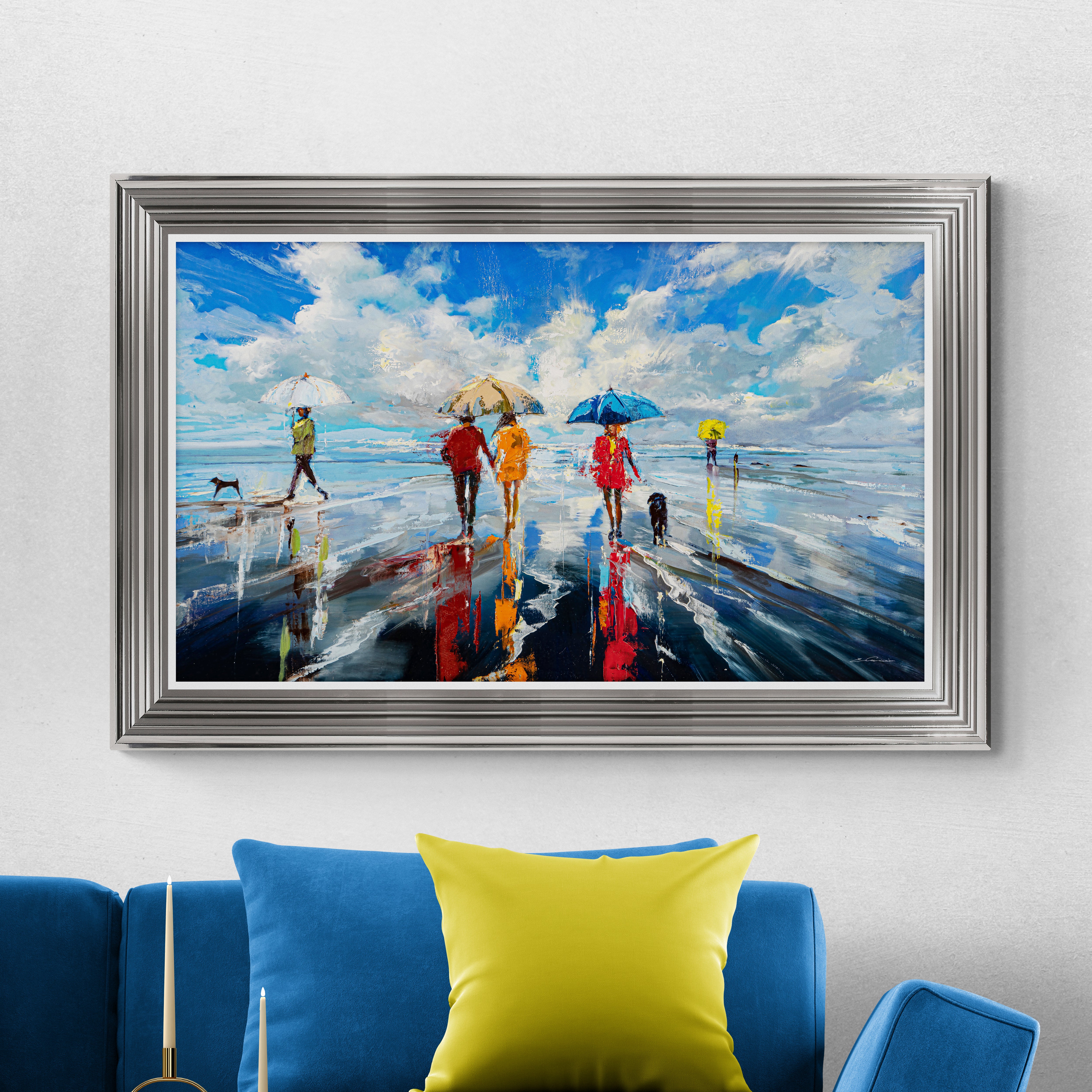 Summer At The Sea by Ewa Czarniecka Framed Print MultiColoured Price Comparisons | Compare The Build