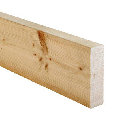 Metsä Wood Planed Rounded Spruce Carcassing Timber (L)3M (W)145mm (T)45mm Price Comparisons | Compare The Build