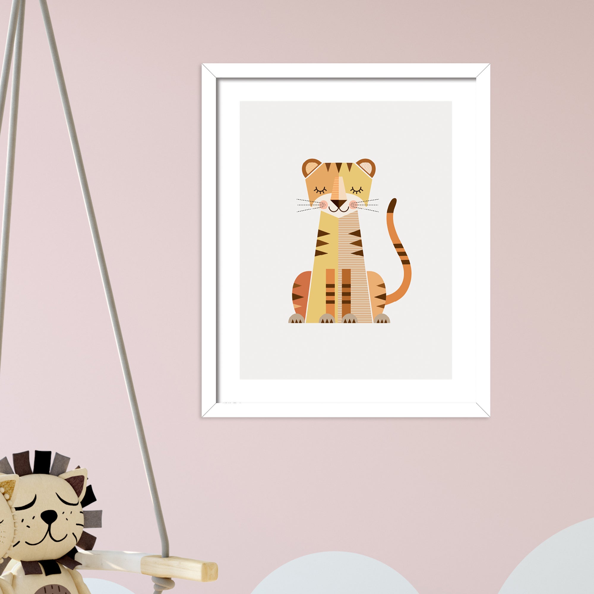 The Art Group Tiger Framed Print MultiColoured Price Comparisons | Compare The Build