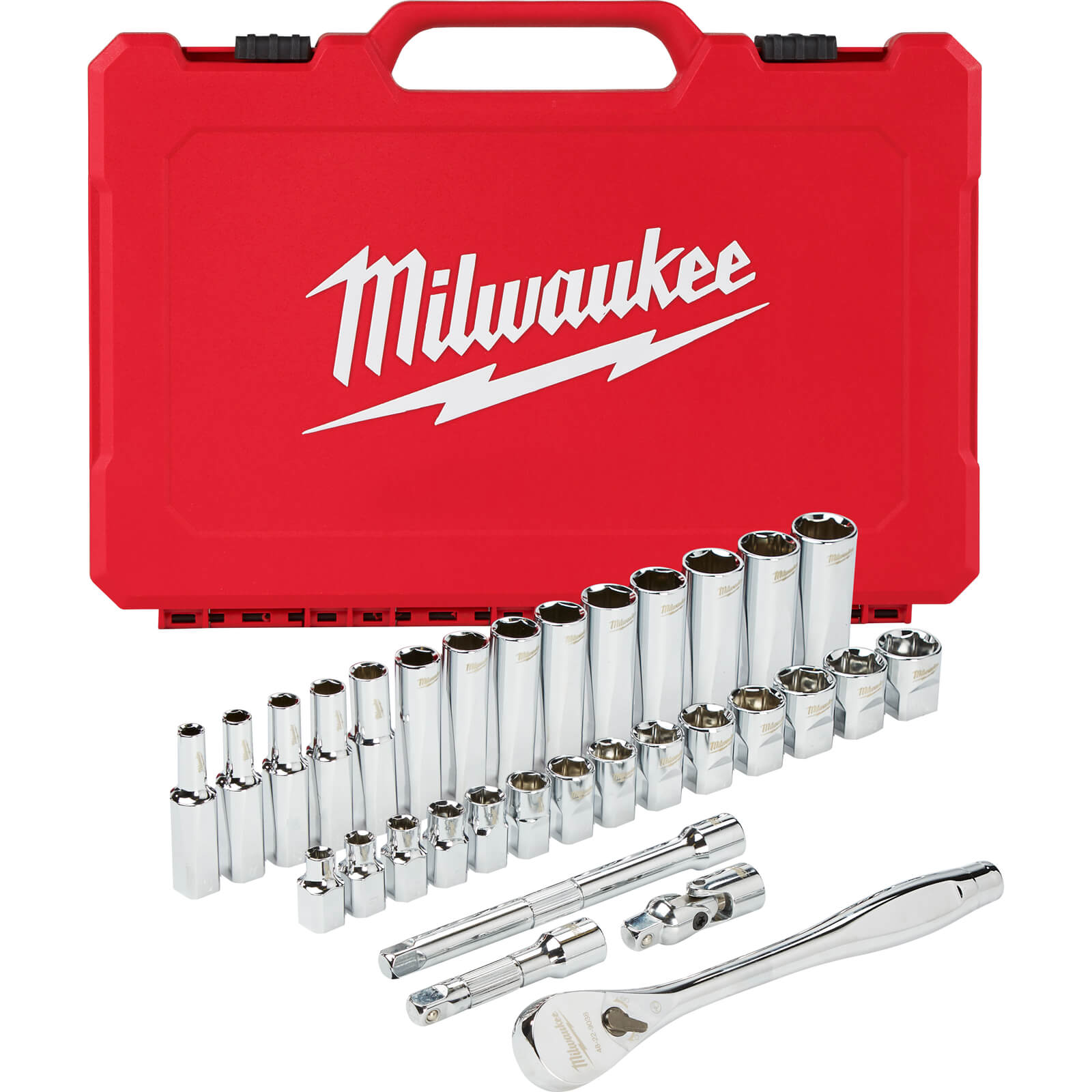 Milwaukee 32 Piece 3/8” Drive Ratchet and Socket Set Metric 3/8" Price Comparisons | Compare The Build