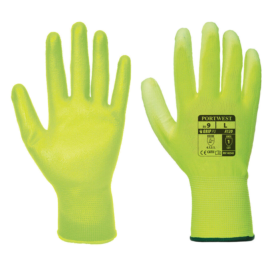 Portwest PU Palm General Handling Grip Gloves Yellow 2XL Price Comparisons | Compare The Build