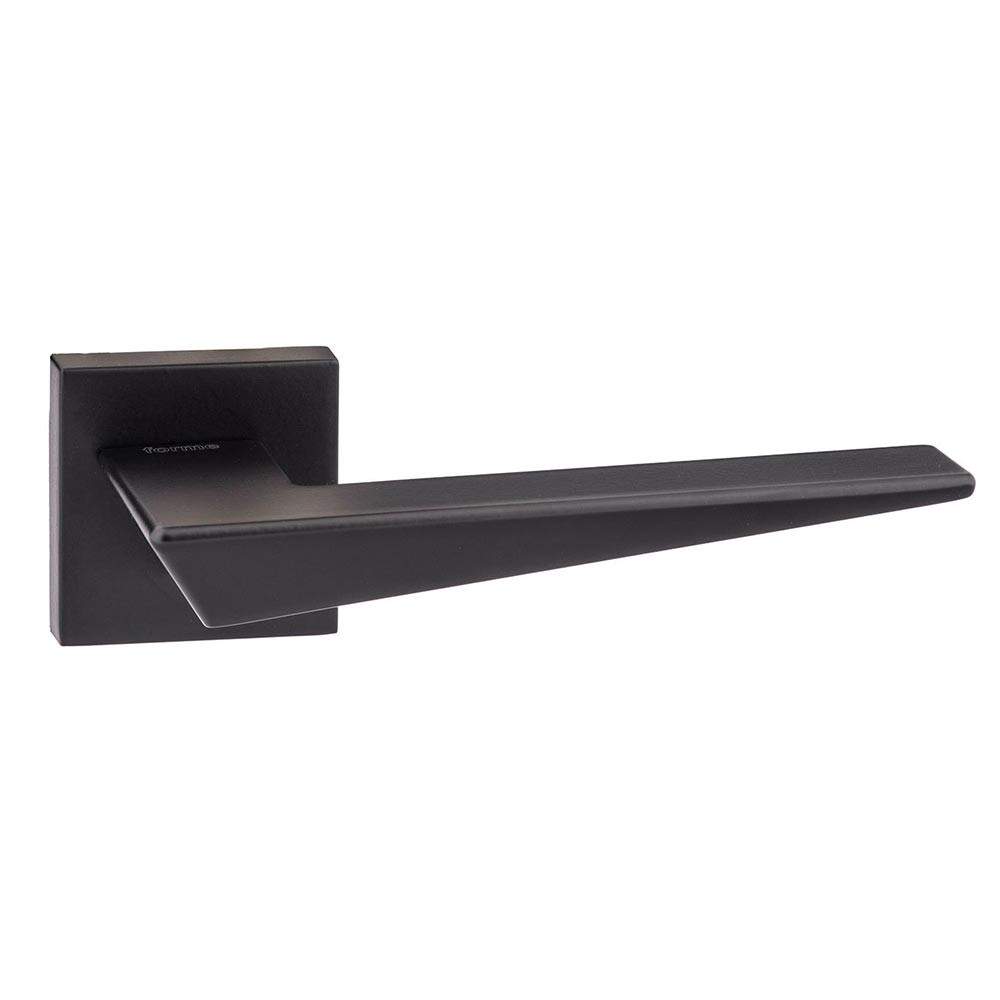 Atlantic Forme Naxos Designer Lever on Minimal Square Rose - Matt Black Atlantic UK FMS215MB | Compare The Build