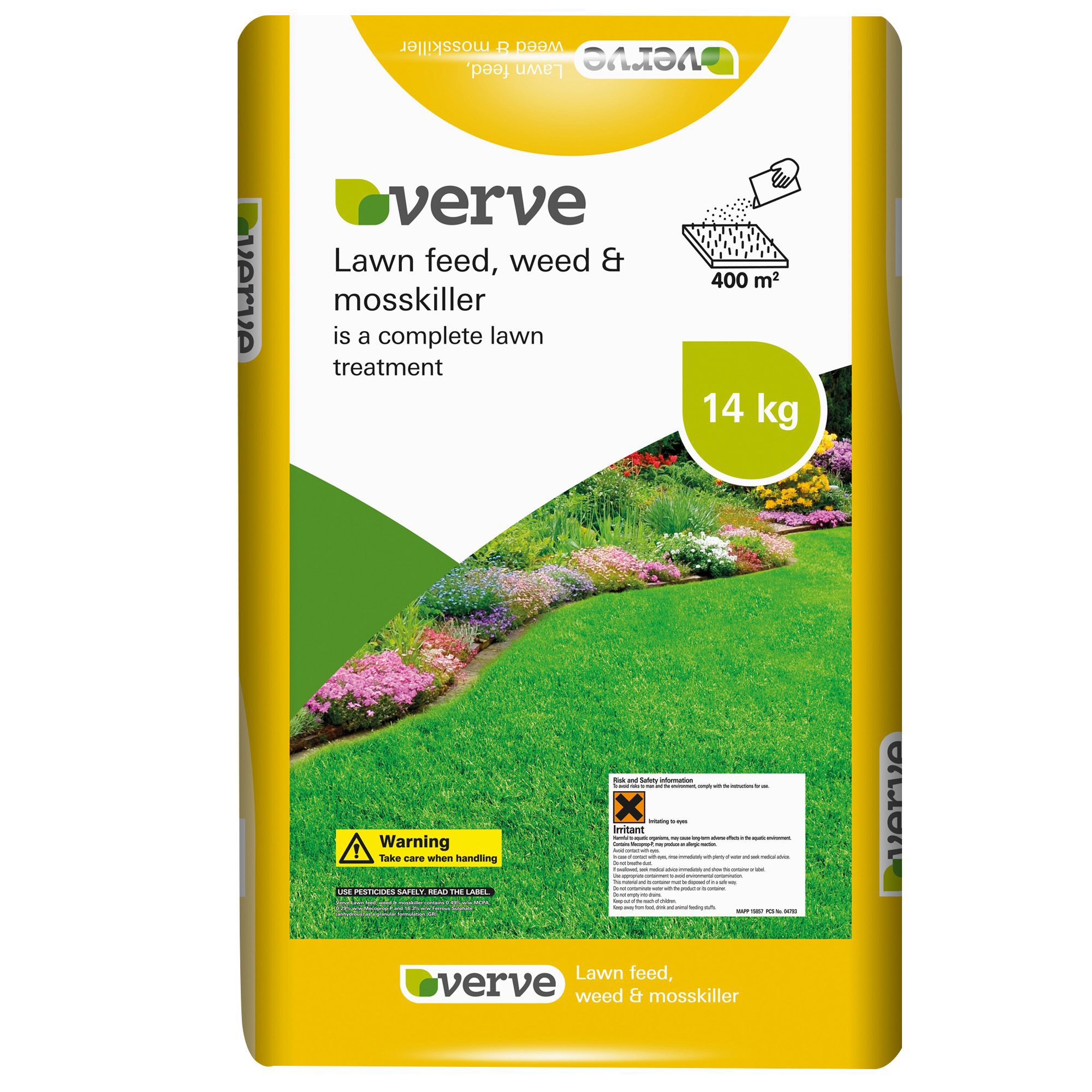 Verve Lawn Feed, Weed & Moss Killer 400 M² 14Kg Price Comparisons | Compare The Build