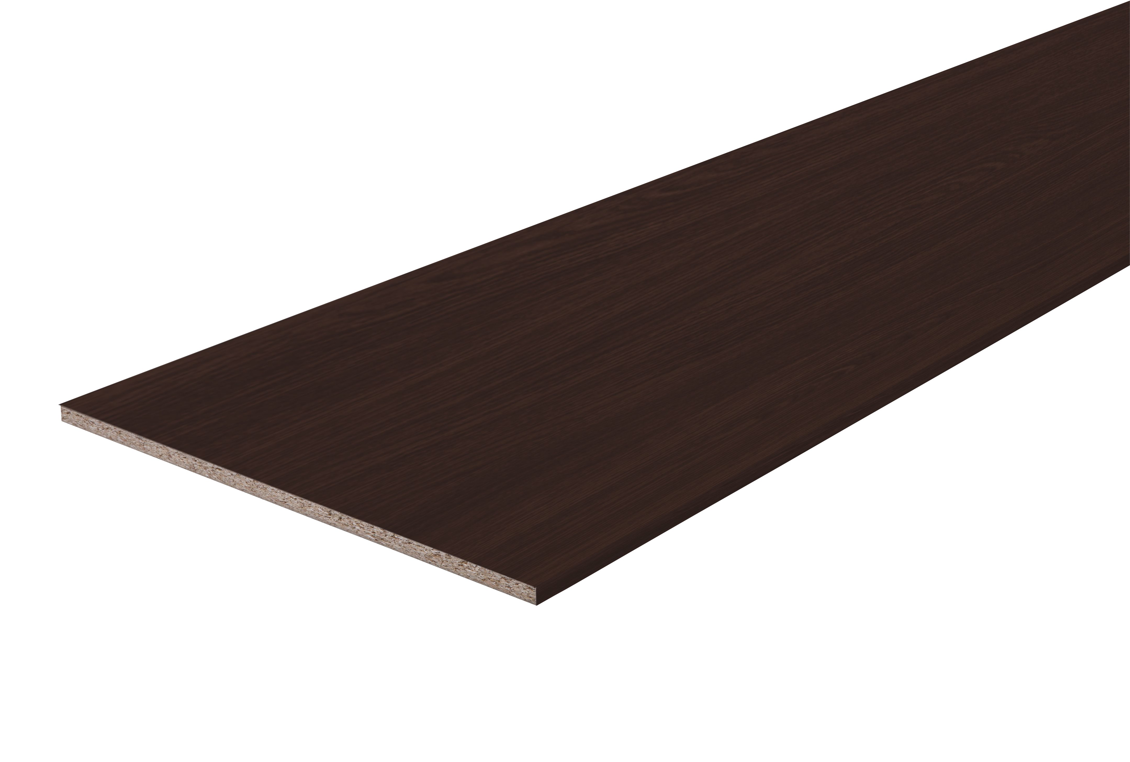 Wenge effect Semi edged Chipboard Furniture board, (L)2.5m (W)600mm (T)18mm Price Comparisons | Compare The Build