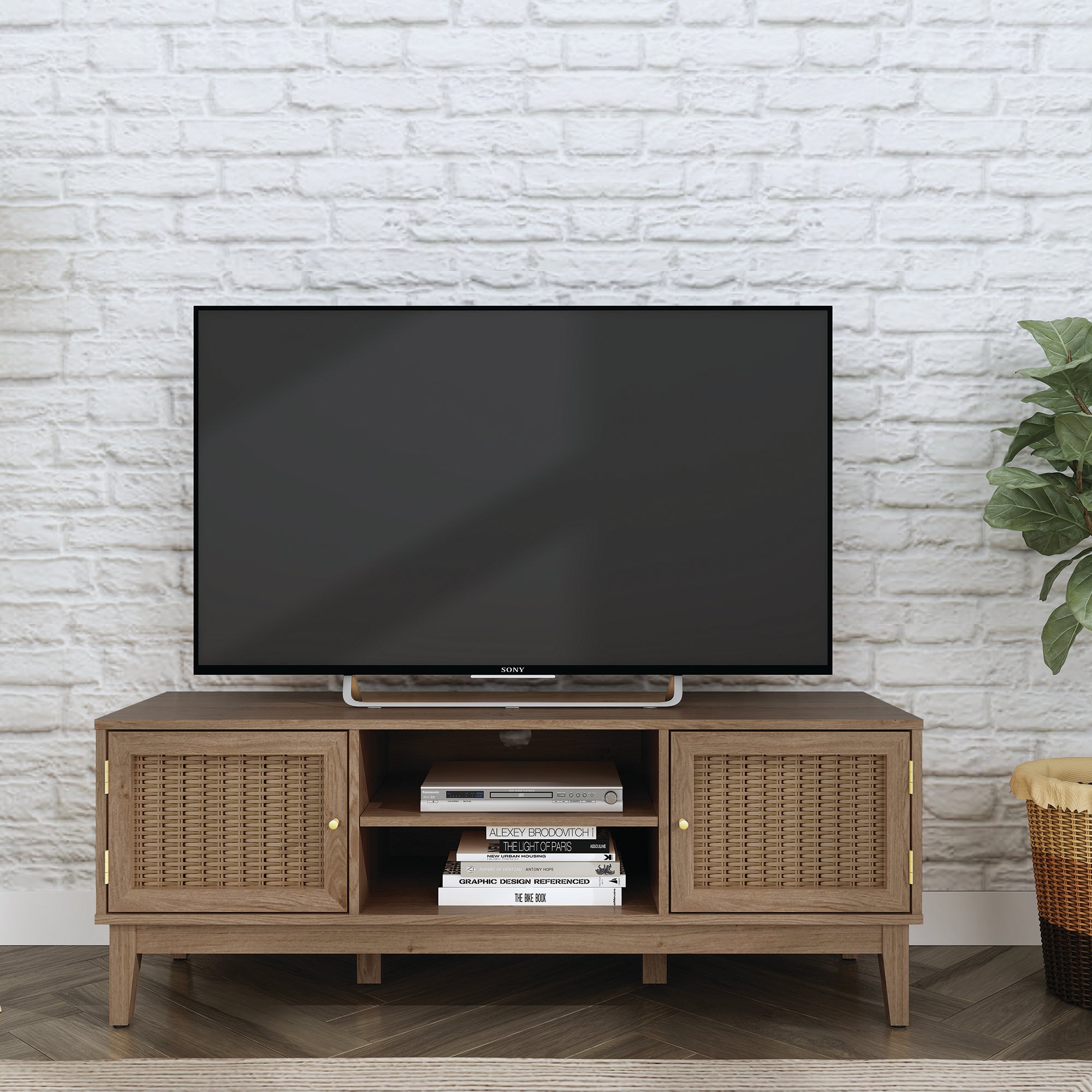 Alexander TV Unit Wood (Brown) Price Comparisons | Compare The Build
