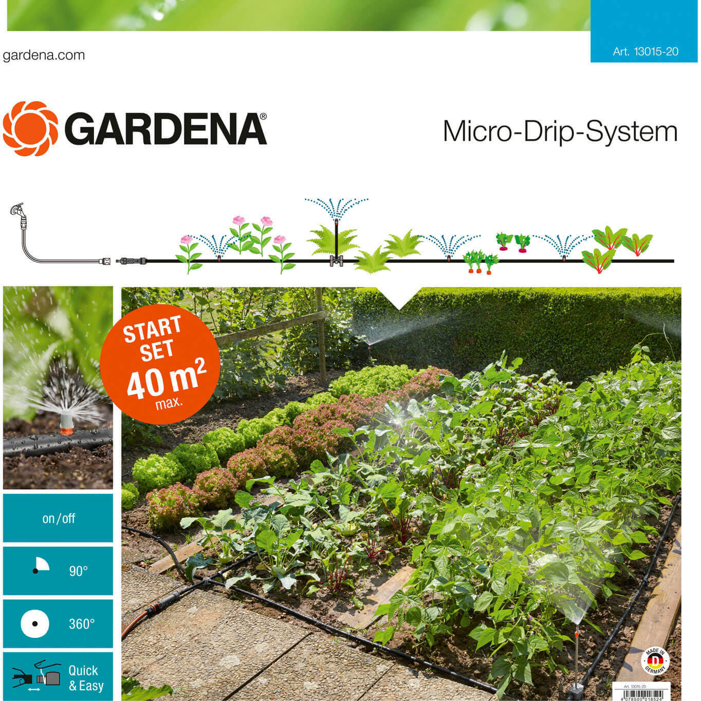 Gardena MICRO DRIP Beds Water Irrigation Starter Set Price Comparisons | Compare The Build