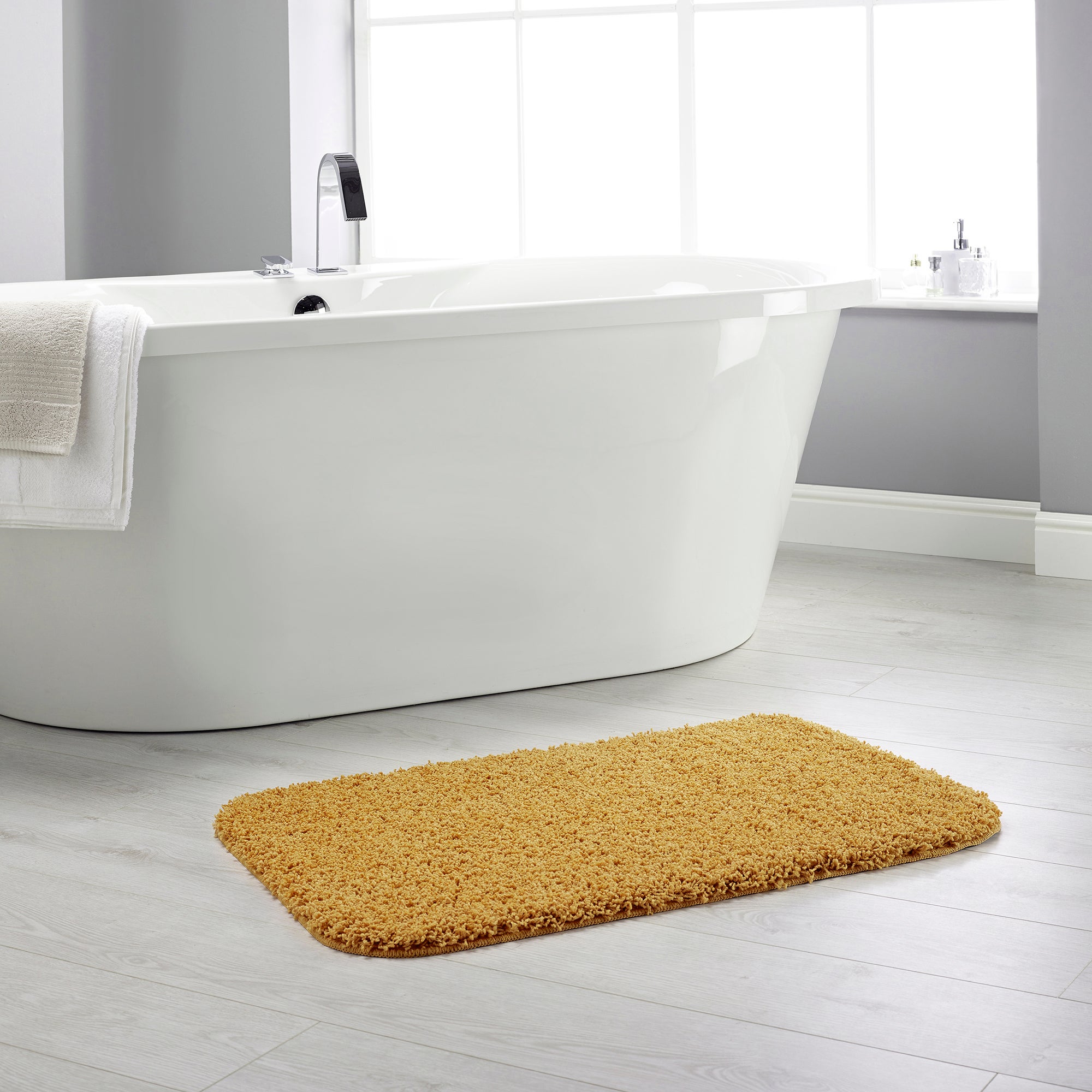 Buddy Bath Antibacterial Ochre Bath Mat Yellow Price Comparisons | Compare The Build