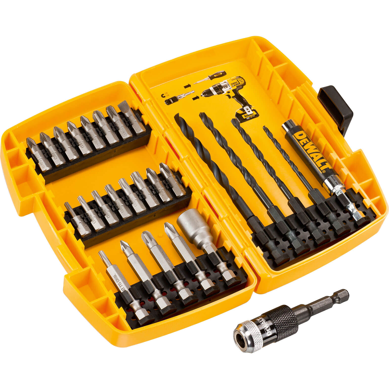 DeWalt 27 Piece Rapid Load Drill and Screwdriver Bit Set Price Comparisons | Compare The Build