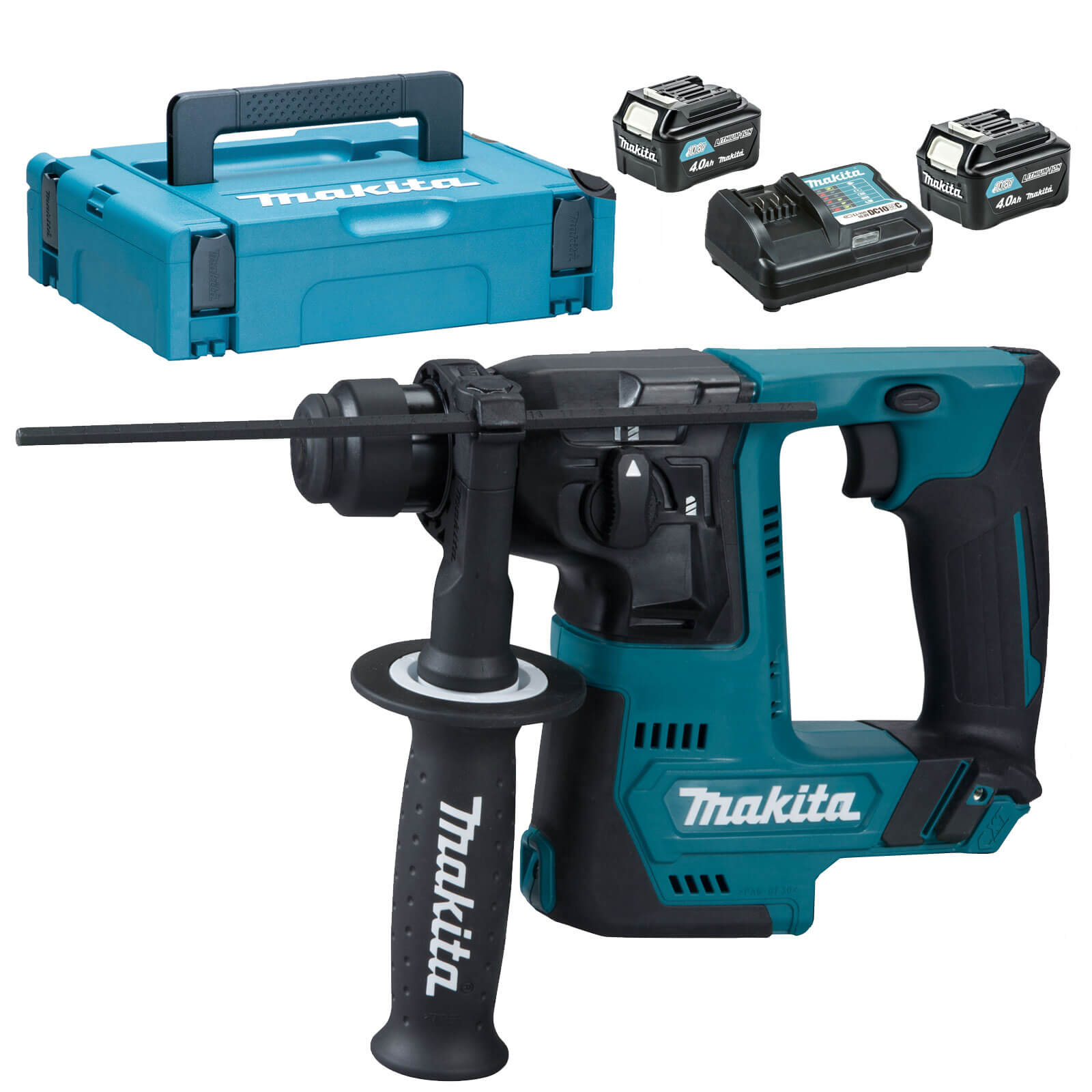 Makita HR140D 12v Max CXT Cordless SDS Hammer Drill 2 x 4ah Li-ion Charger Case | Compare The Build