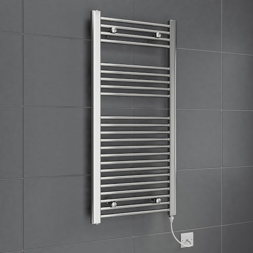 DuraTherm Electric Flat Chrome Towel Radiator 1100 x 500mm - 250W Price Comparisons | Compare The Build