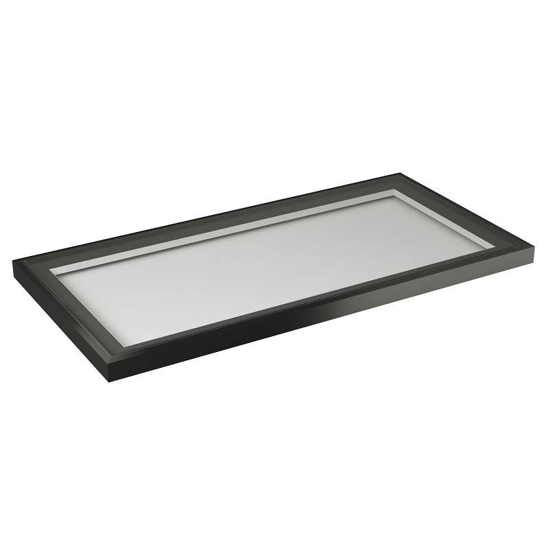 Atlas Clear Tint Fixed Flat Rooflight with Black Frame - 1700mm x 900mm Glass Atlas Roof Solutions AFR-DBL-CL-1700900-B Price Comparisons | Compare The Build