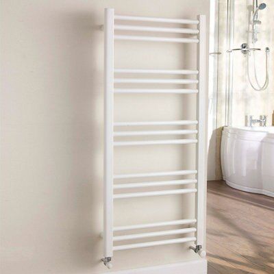 Kudox Timeless 460W Electric White Towel Warmer (H)1100mm (W)500mm | Compare The Build