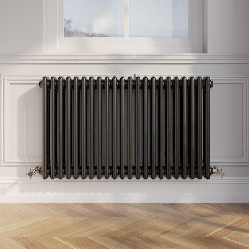 Park Lane Traditional Colosseum Triple Bar Column Radiator Black - 600 x 1010mm Price Comparisons | Compare The Build