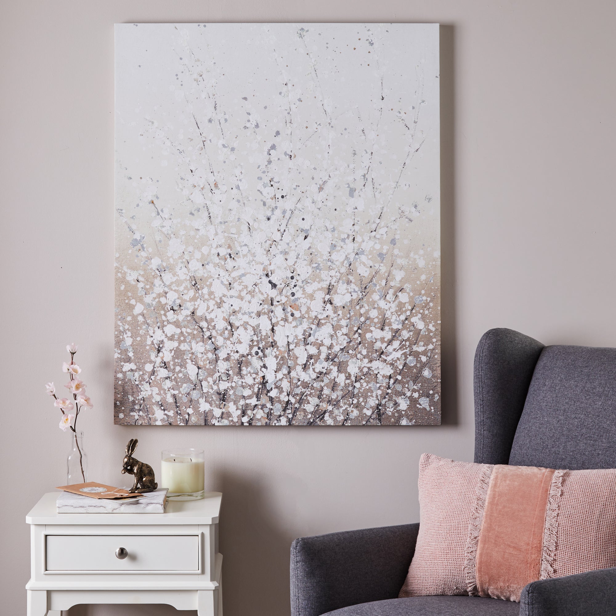 Abstract Blossom Canvas Brown Price Comparisons | Compare The Build