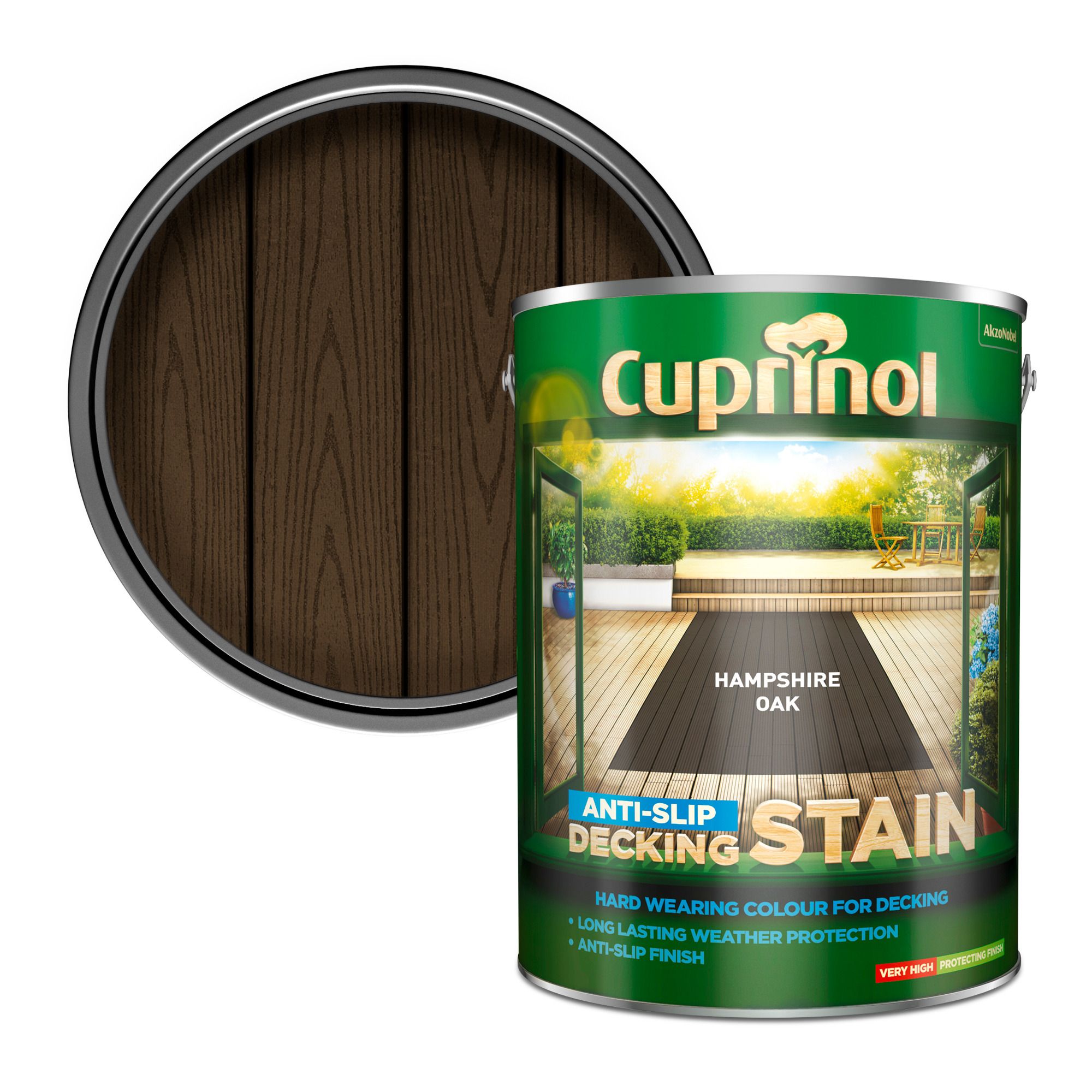 Cuprinol Anti-Slip Hampshire Oak Decking Wood Stain, 5L Price Comparisons | Compare The Build