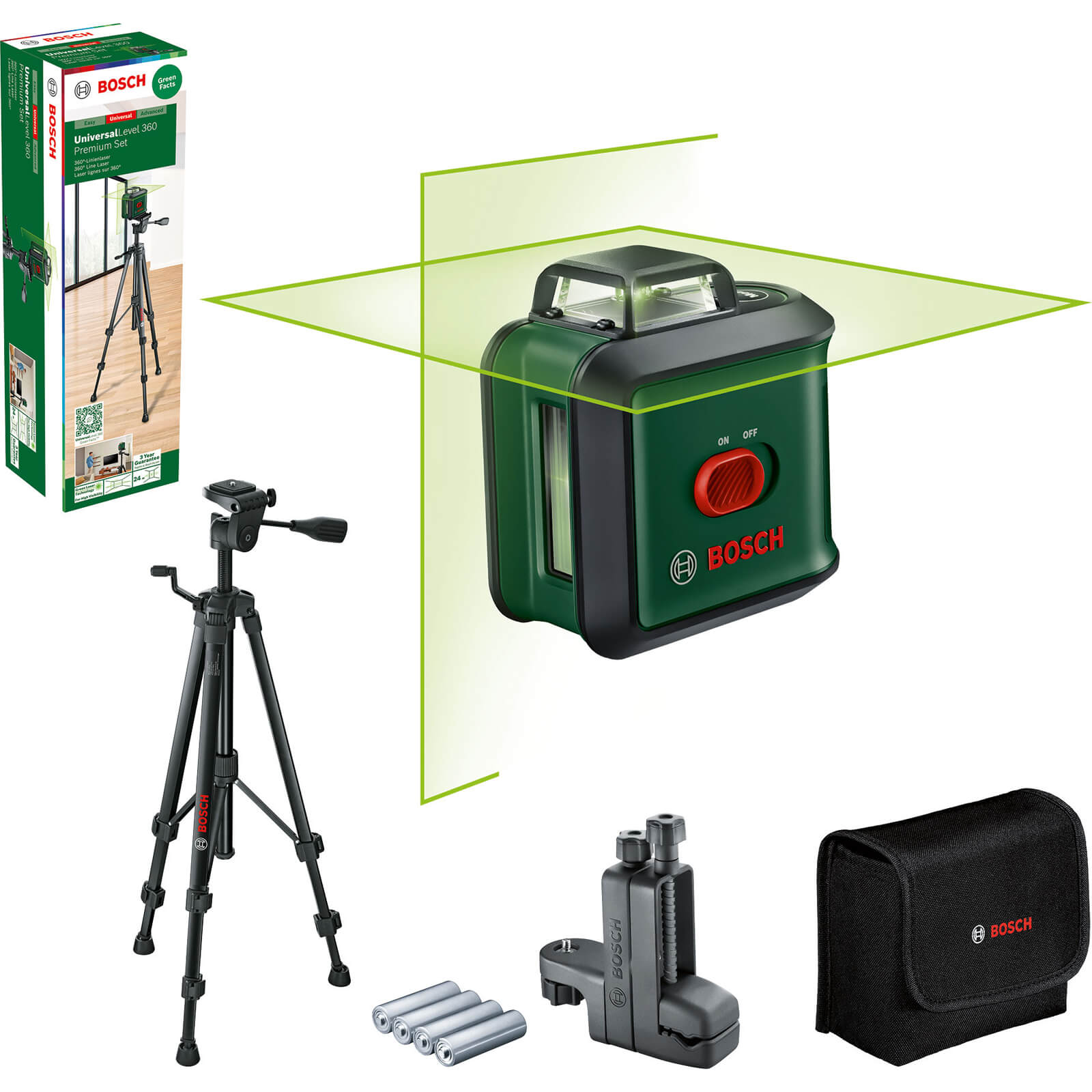 Bosch UNIVERSALLEVEL 360 Self Levelling Laser Level Tripod & Clamp Set (New) Price Comparisons | Compare The Build