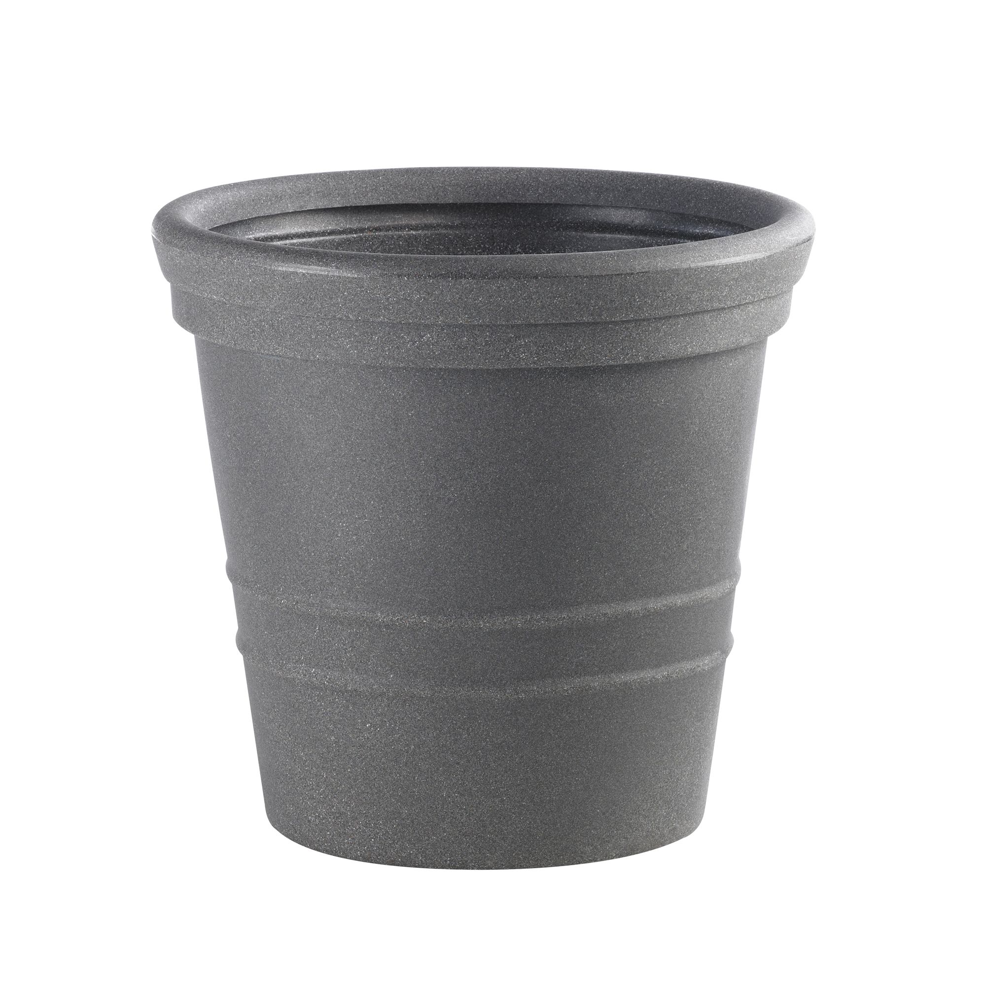 Sankey Round Plastic Grey Pot (H)685mm Price Comparisons | Compare The Build