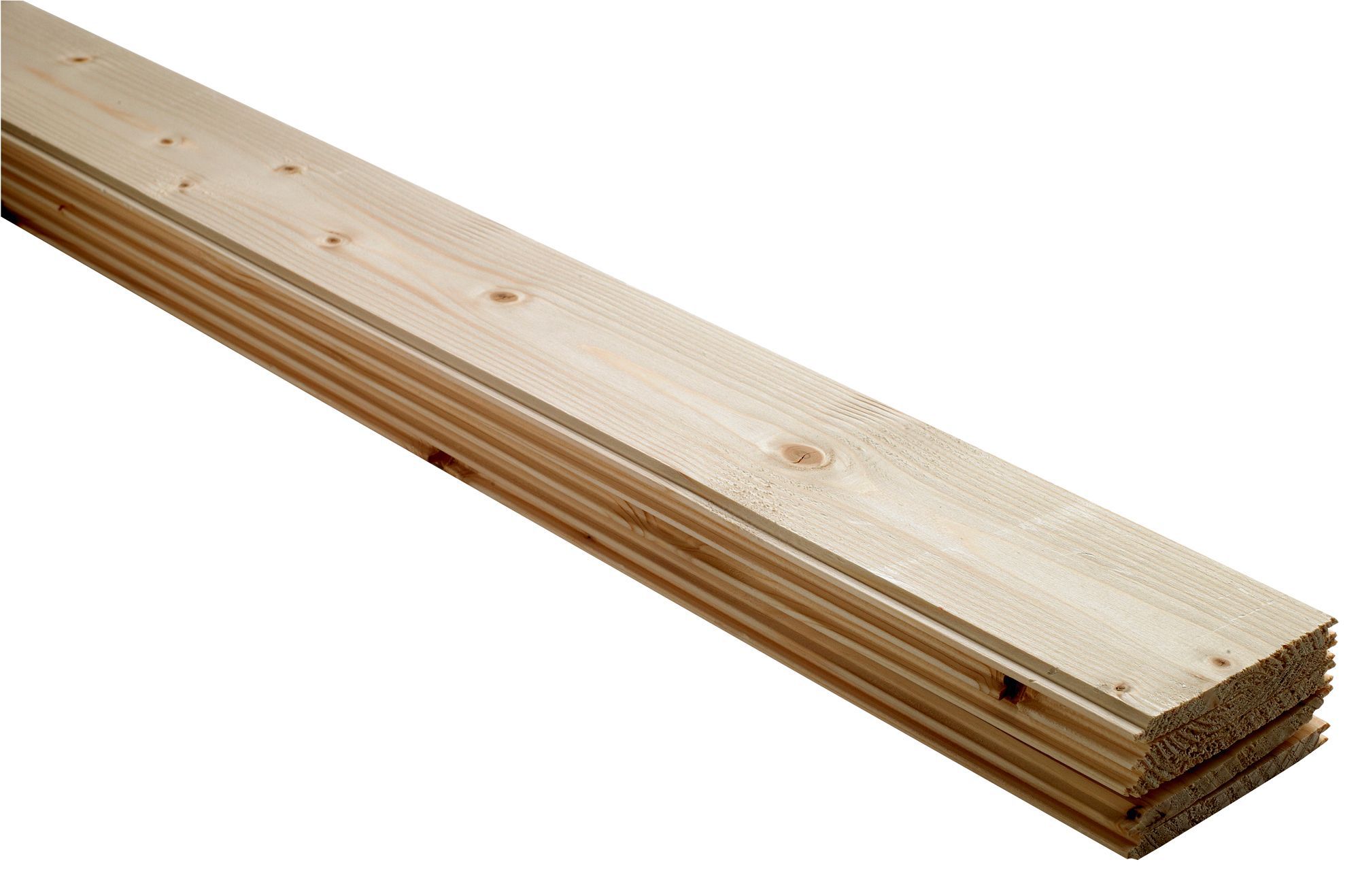 Smooth Spruce Tongue & groove Cladding (L)0.89m (W)95mm (T)7.5mm, Pack of 5 | Compare The Build