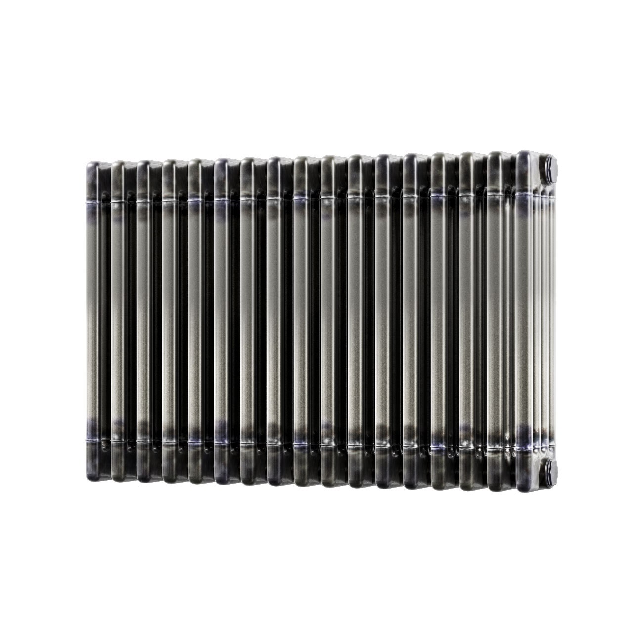 Trade Direct 4 Column Horizontal Radiator, Raw Metal, 500mm x 768mm | Compare The Build