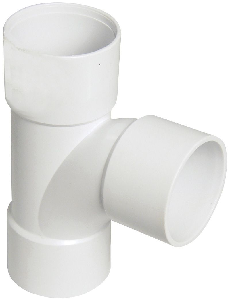 Floplast White Solvent Weld 87.5° Waste Pipe Tee, (Dia)40mm Price Comparisons | Compare The Build