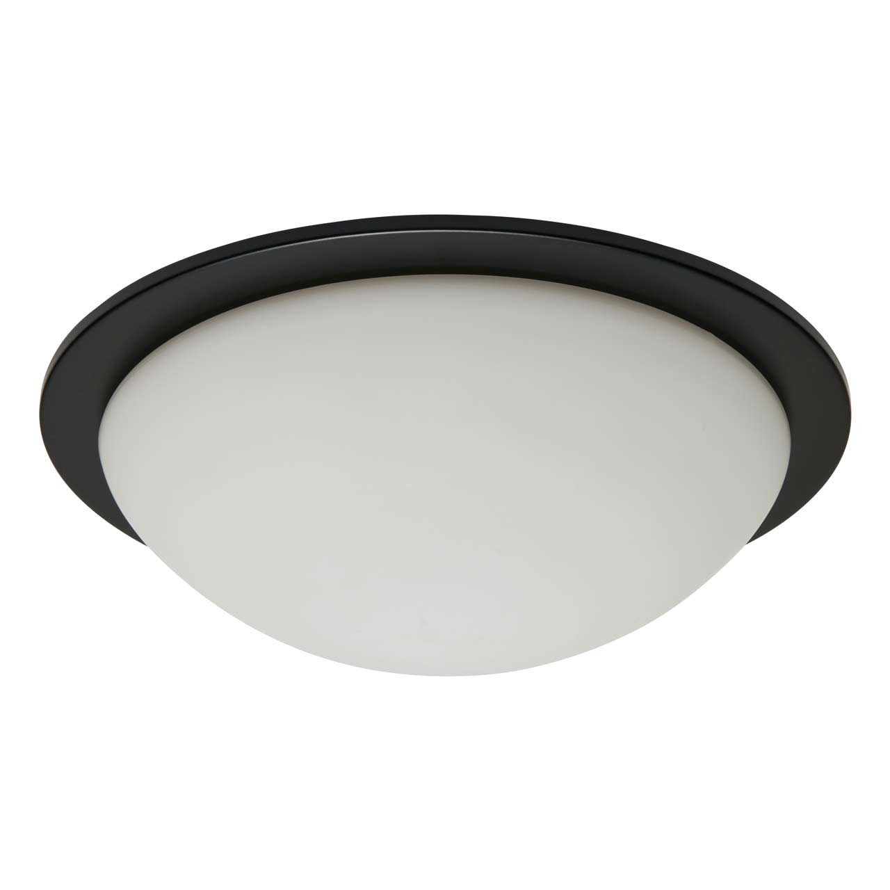 Spa OPIE 12W LED Flush Ceiling Light Cool White Matt Black Price Comparisons | Compare The Build