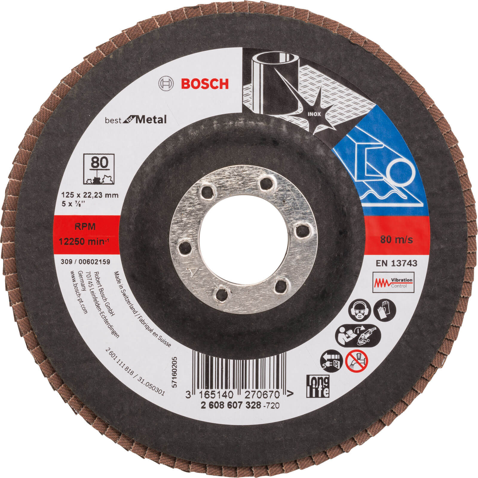 Bosch X571 Best for Metal Straight Flap Disc 125mm 80g Pack of 1 Price Comparisons | Compare The Build