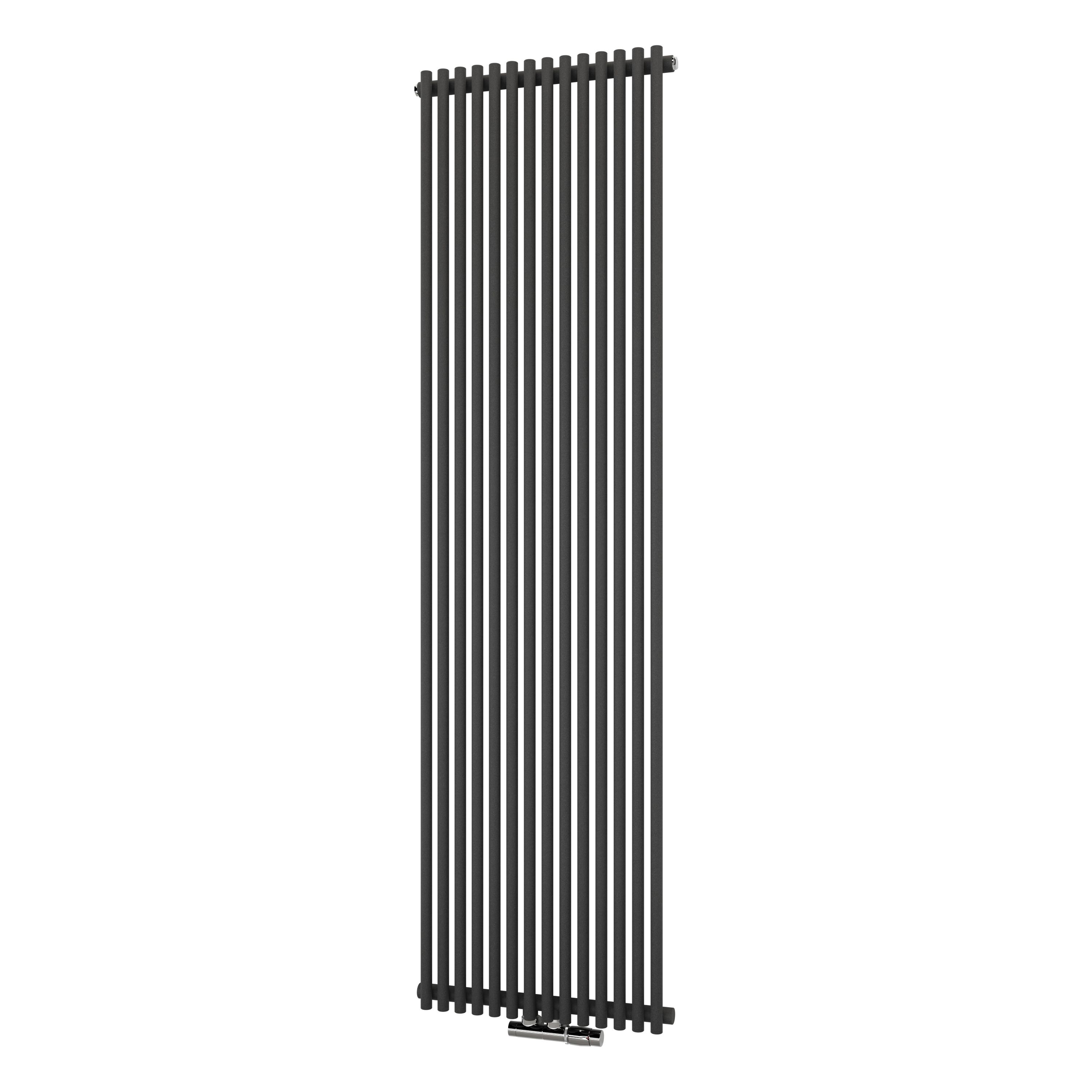 Ximax Gamba Matt Anthracite Vertical Designer Radiator, (W)505mm X (H)1800mm | Compare The Build