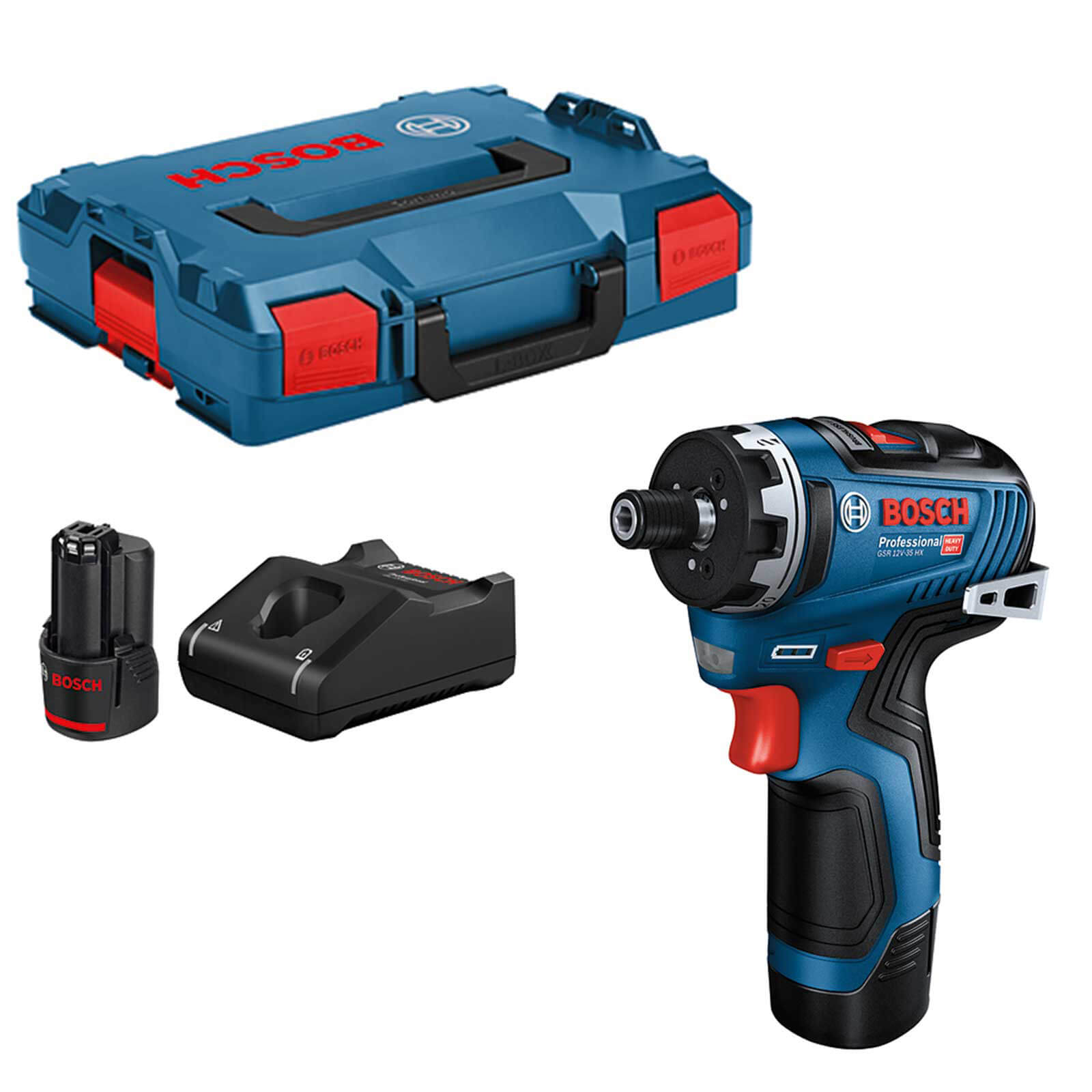 Bosch GSR 12V-35 HX 12v Cordless Brushless Hex Drill Driver 2 x 3ah Li-ion Charger Case Price Comparisons | Compare The Build