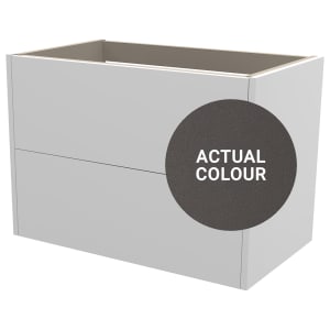 Duarti By Calypso Cascade 800mm Full Depth 2 Drawer Wall Hung Vanity Unit - Galaxy Grey Price Comparisons | Compare The Build