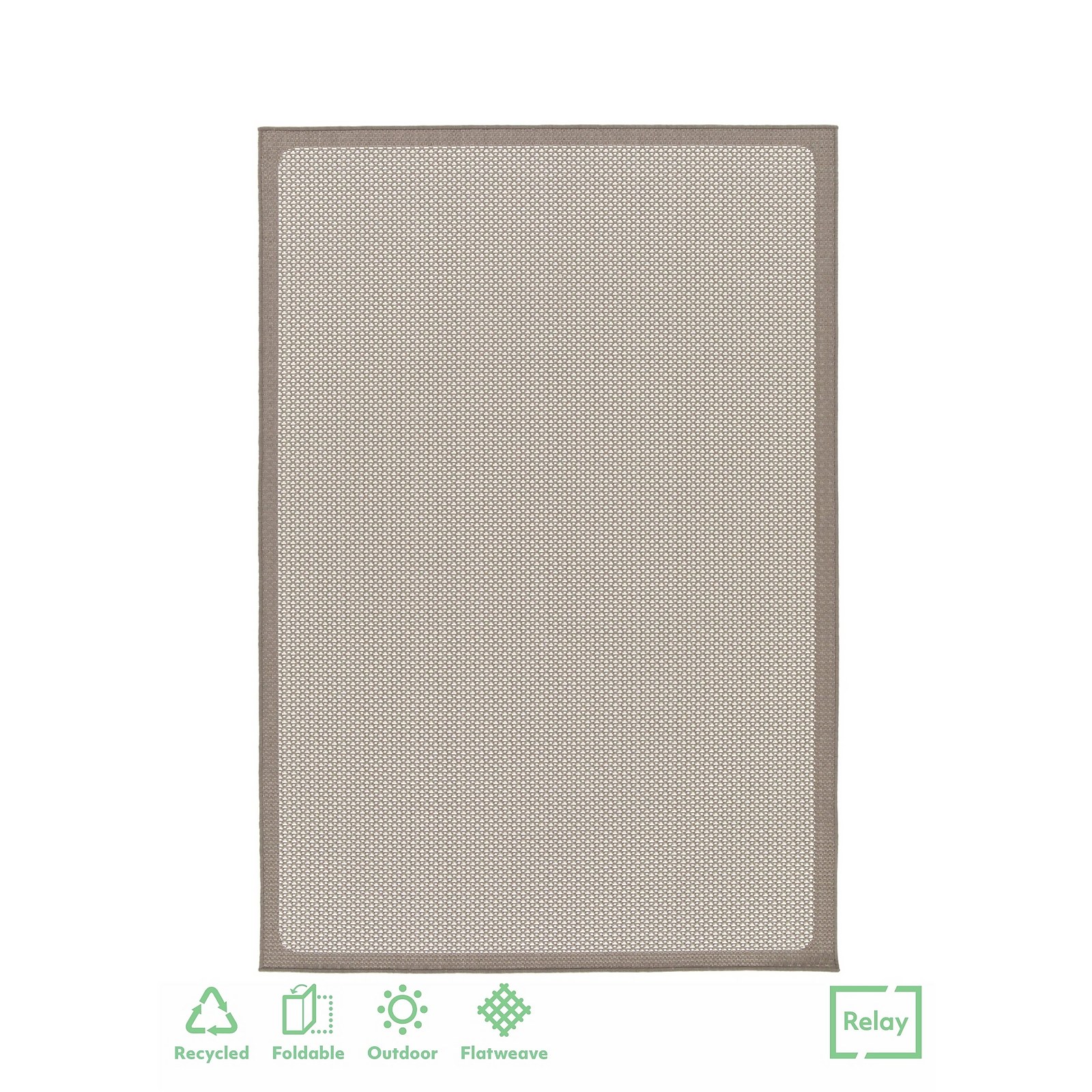 Relay Recycled Indoor/Outdoor Rug - Natural - 200x290cm Price Comparisons | Compare The Build