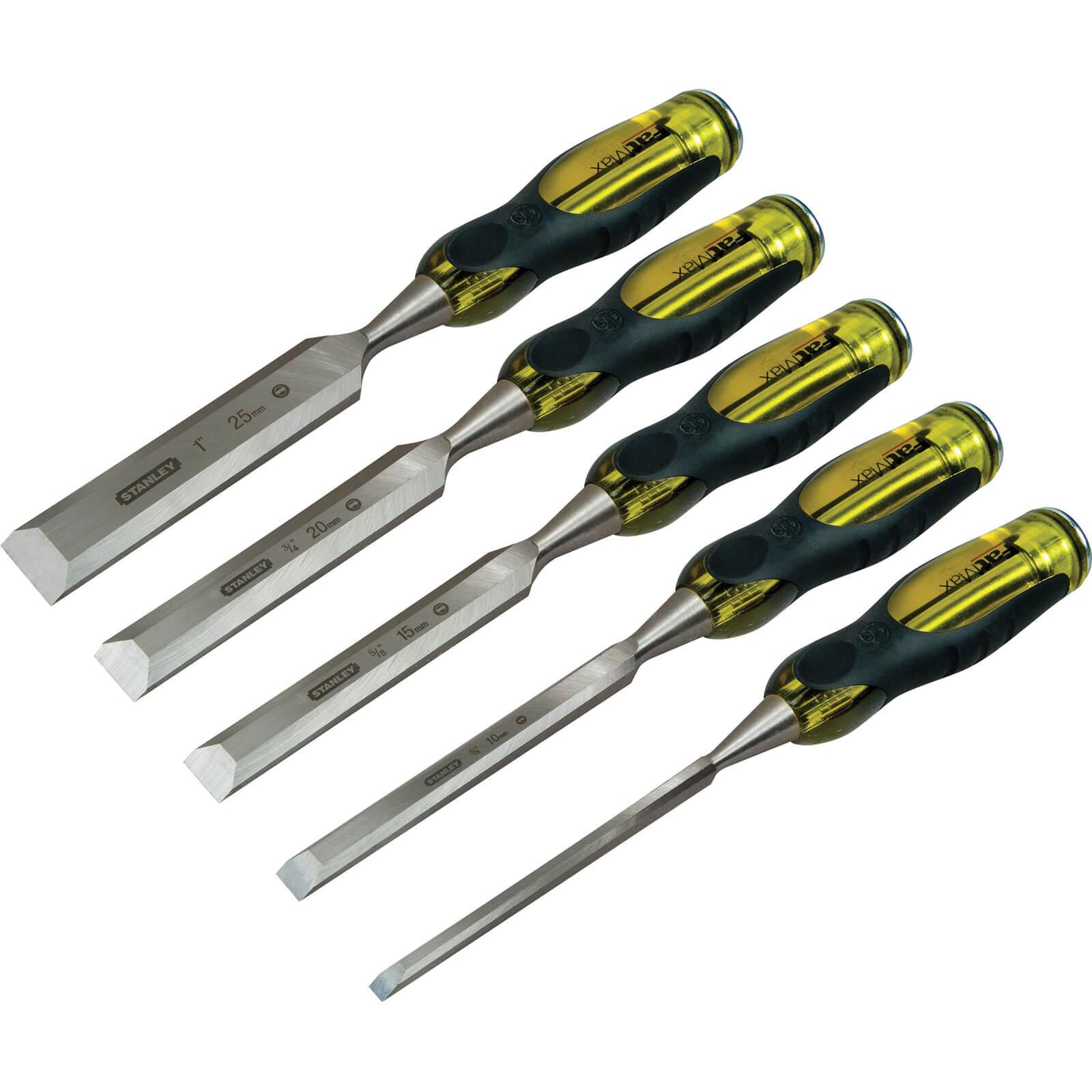 Stanley FatMax 5 Piece Bevel Edge Wood Chisel Set Price Comparisons | Compare The Build