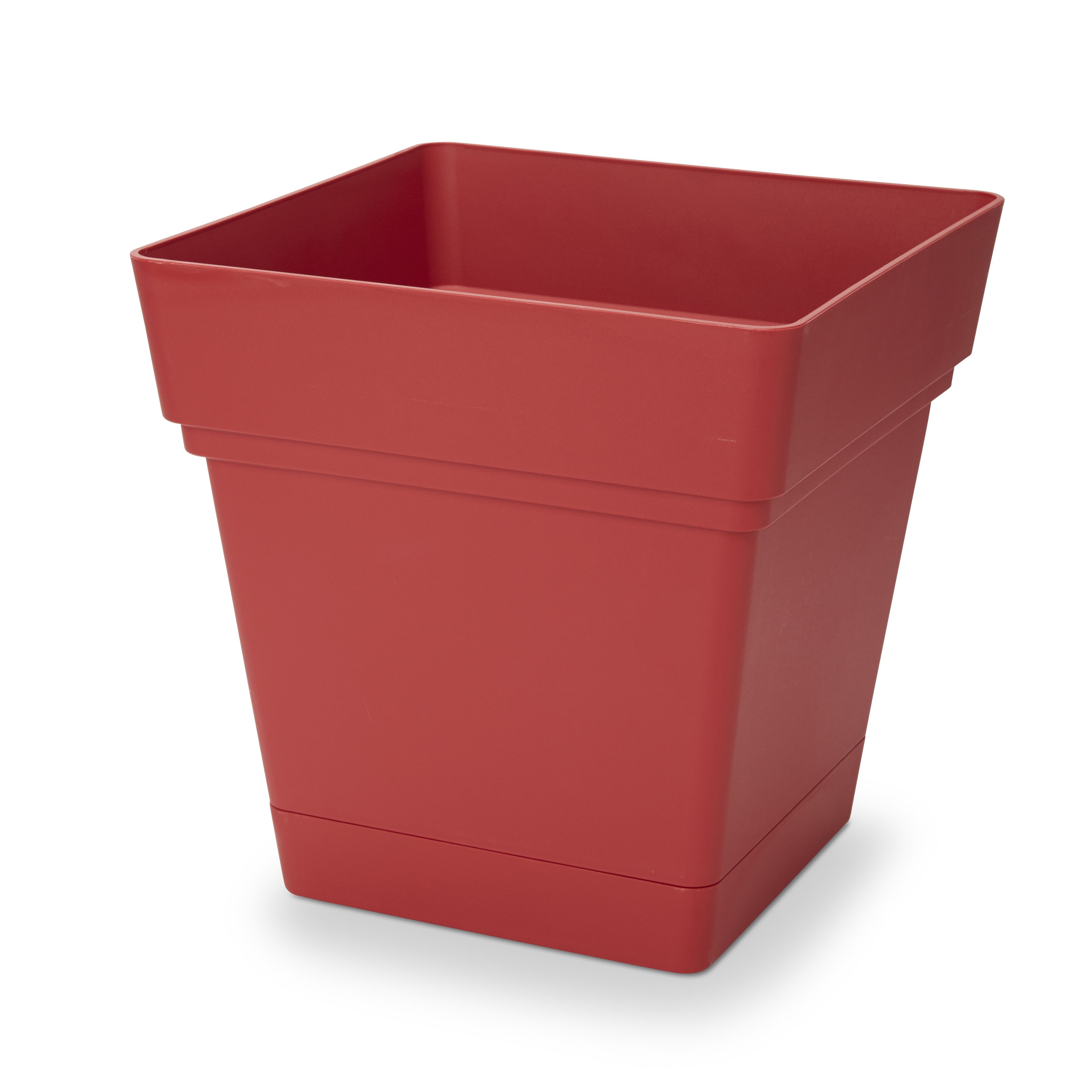 Verve Nurgul Red Plastic Square Plant Pot (Dia)38Cm Price Comparisons | Compare The Build