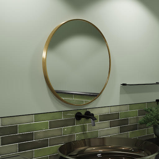 Vasari Round Mirror - 700 x 700mm Gold Price Comparisons | Compare The Build