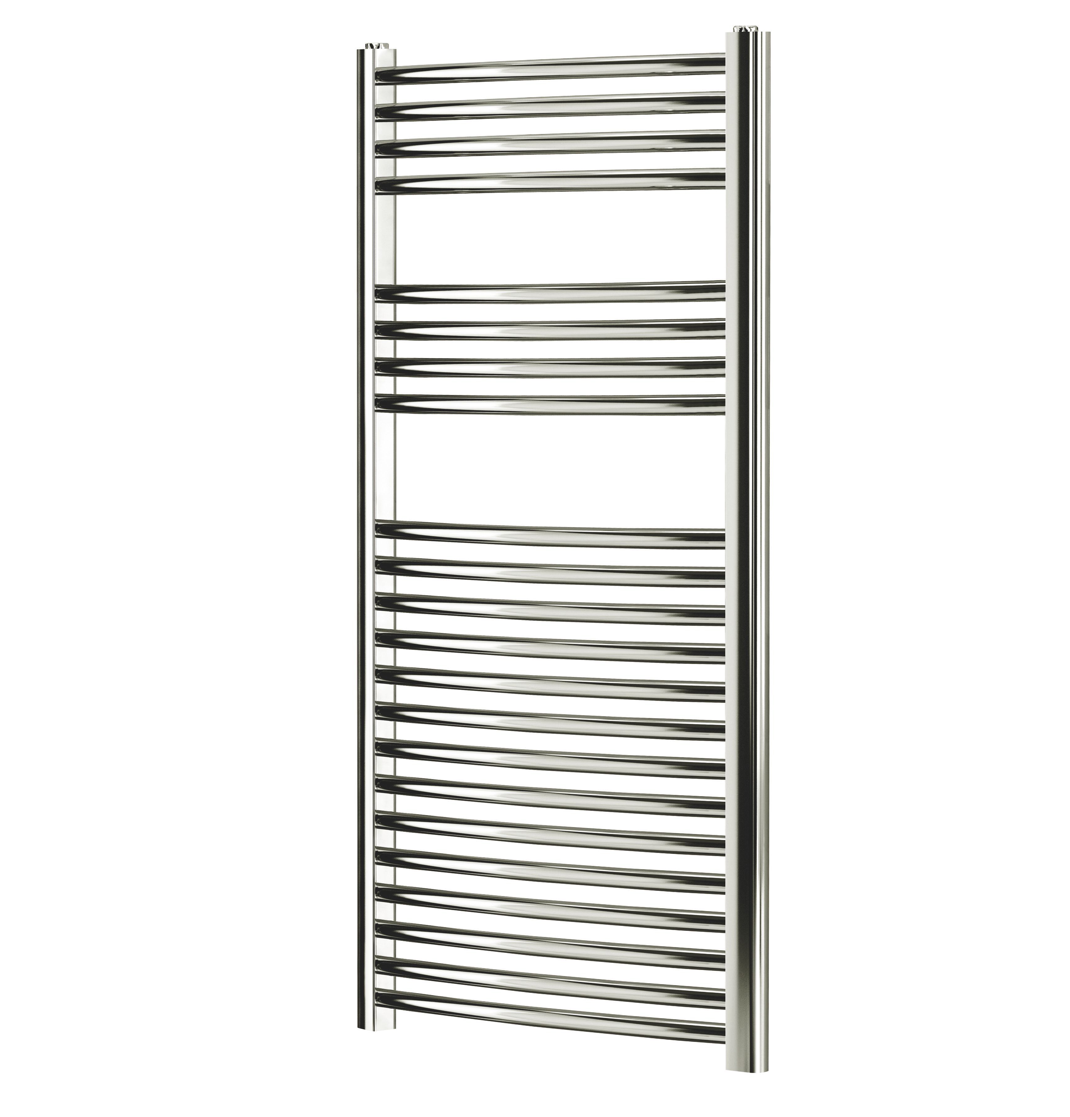 Blyss Chrome 304W Curved Towel Warmer (W)450mm X (H)1100mm Price Comparisons | Compare The Build