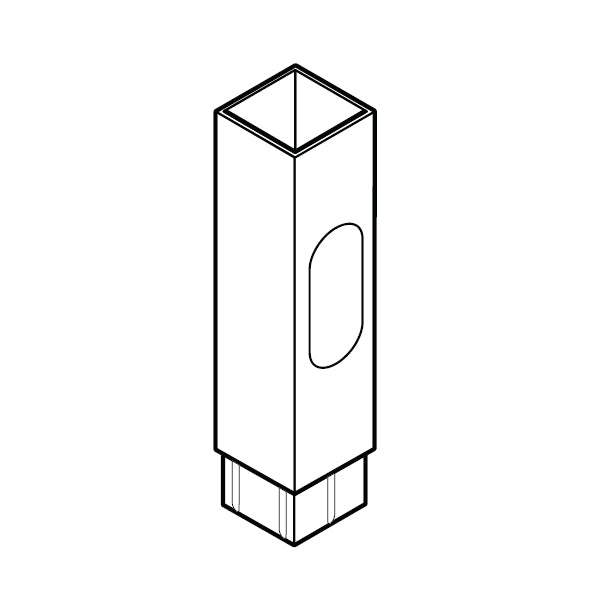 Alumasc Flushjoint Square Access Pipe 100mm x 100mm - Anthracite Grey Aluminium CP44/ACPA/PPC/7016 Price Comparisons | Compare The Build