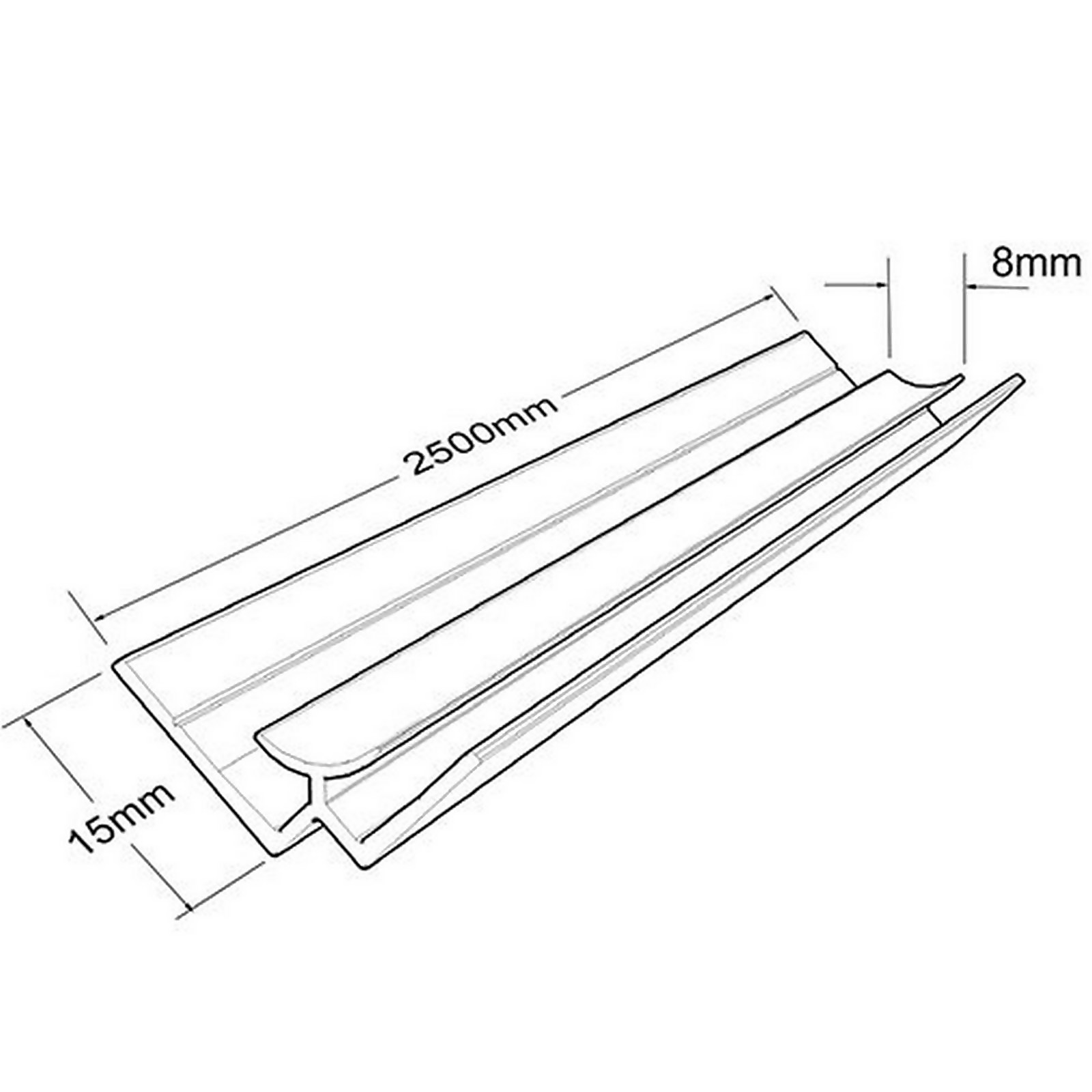 Bathstore Wetwall Acrylic Internal Corner - Light Grey Price Comparisons | Compare The Build