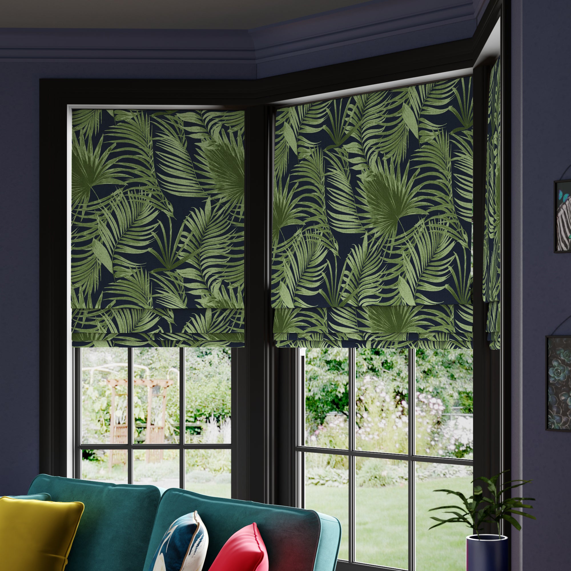 Maximalist Palm Made to Measure Roman Blind Palm Ink Price Comparisons | Compare The Build