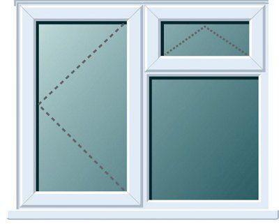 Frame One Clear Double Glazed White Pvcu Lh Window, (H)970mm (W)1190mm | Compare The Build