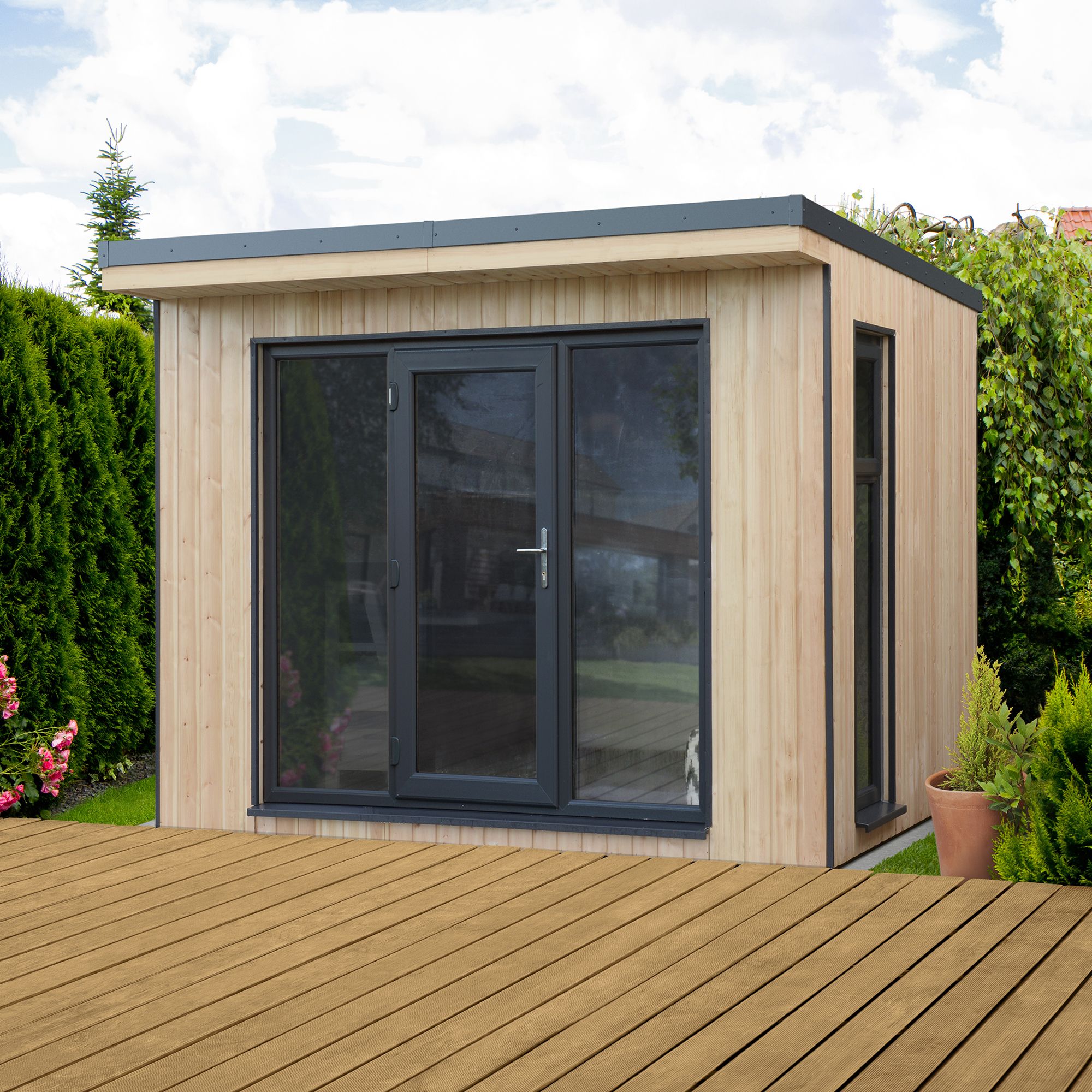 Forest Garden Xtend 10X9 Pent Tongue & Groove Garden Office - Assembly Service Included Price Comparisons | Compare The Build