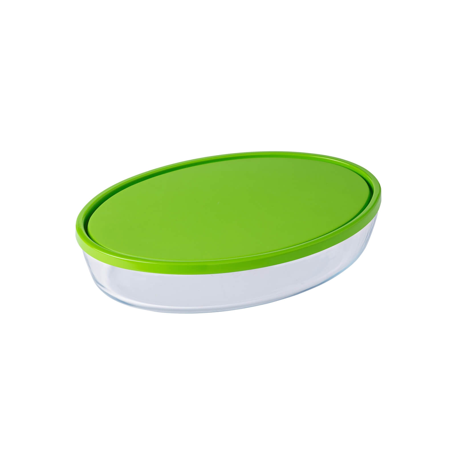 Pyrex Cook & Store Oval Dish with Green Lid | Compare The Build