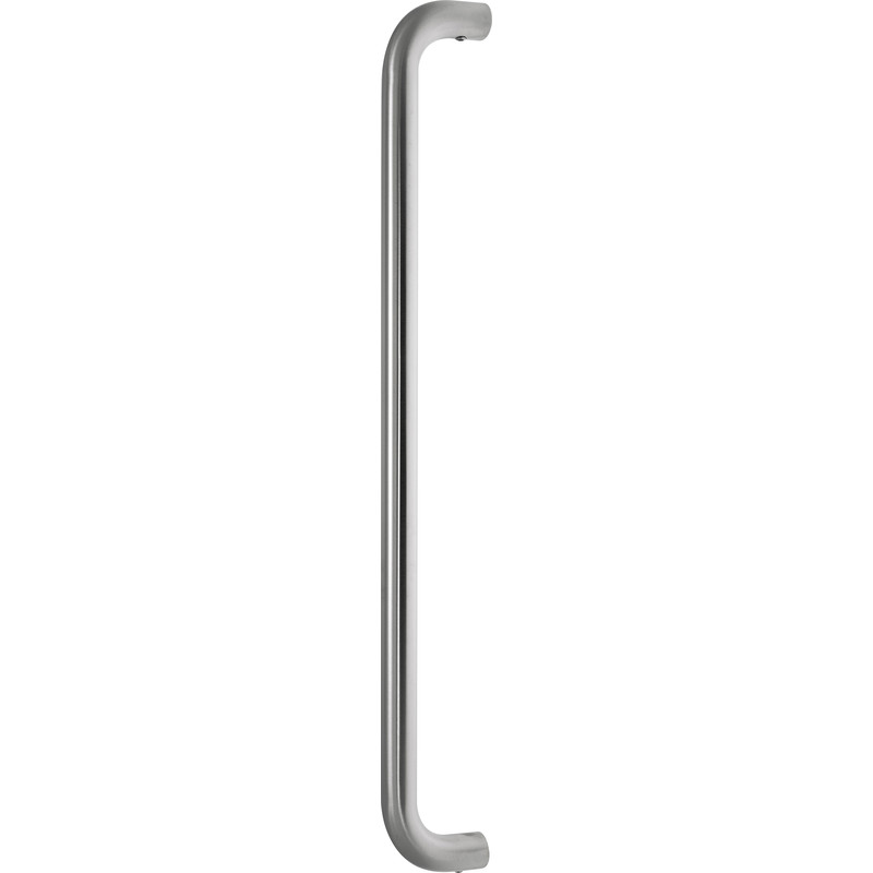 Eclipse D Shape Pull Handle Satin 425x19mm in Silver Stainless Steel | Compare The Build