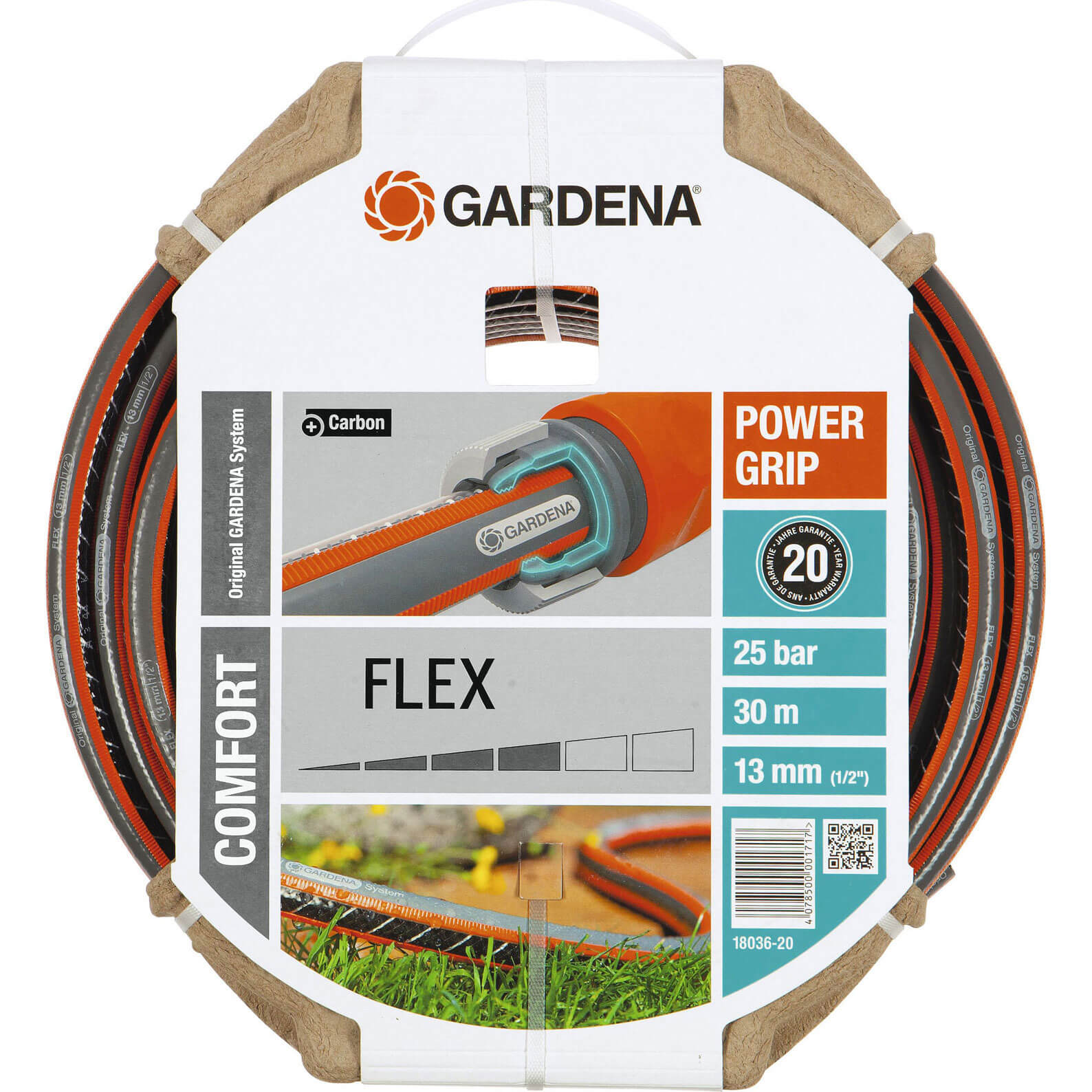 Gardena Comfort FLEX Hose Pipe 1/2" / 12.5mm 15m Grey & Orange Price Comparisons | Compare The Build