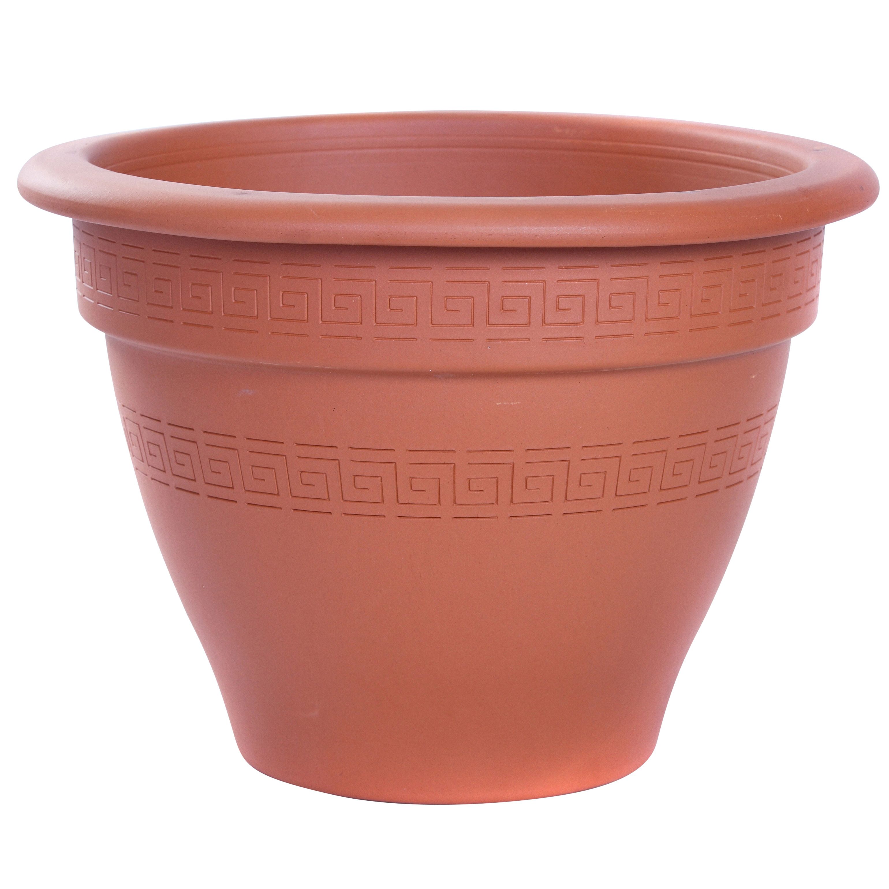 Verve Bell Round Terracotta Terracotta Natural Plant Pot (H)345mm (Dia)470mm Price Comparisons | Compare The Build