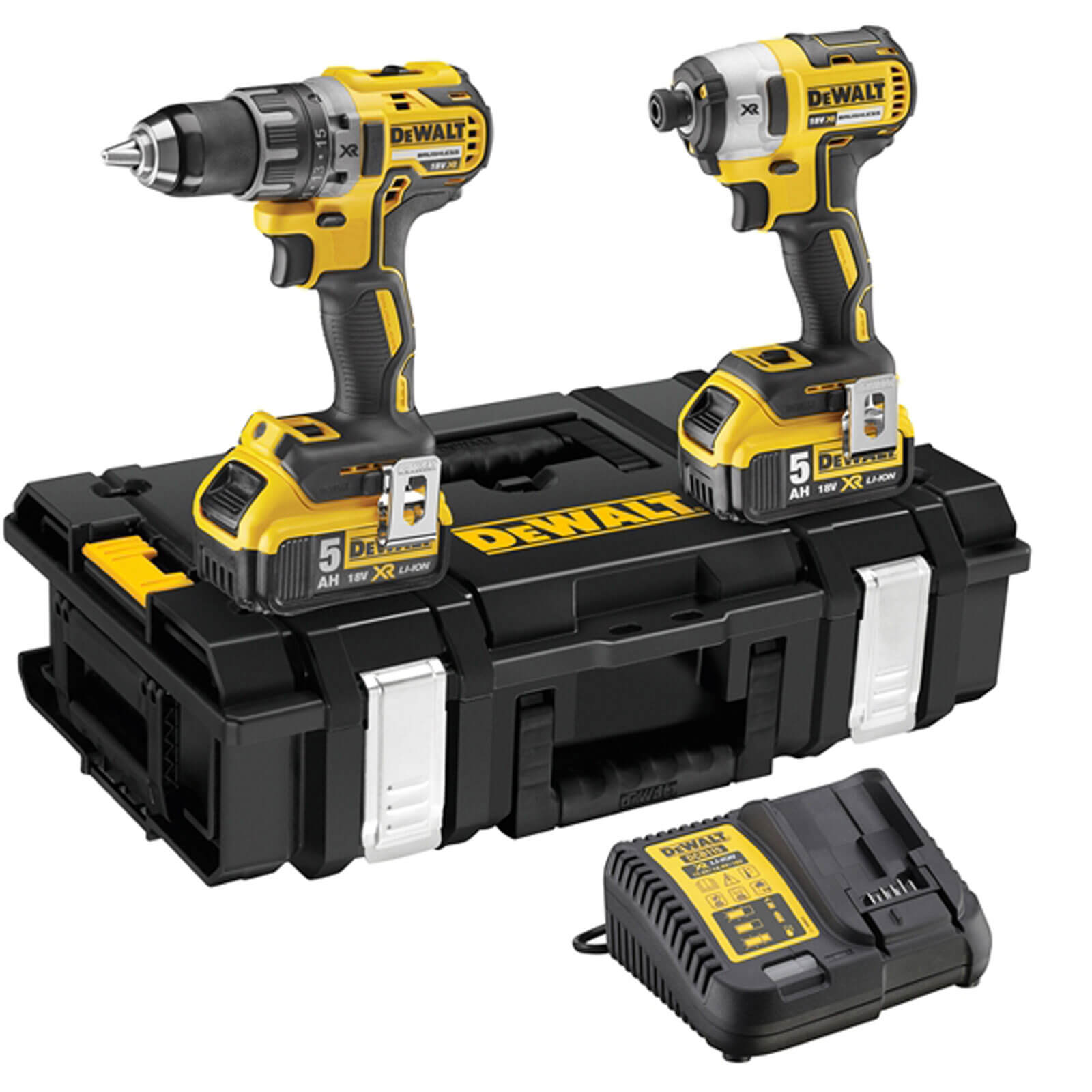 DeWalt DCK266 18v XR Cordless Brushless Combi Drill and Impact Driver 2 x 5ah Li-ion Charger Case Price Comparisons | Compare The Build