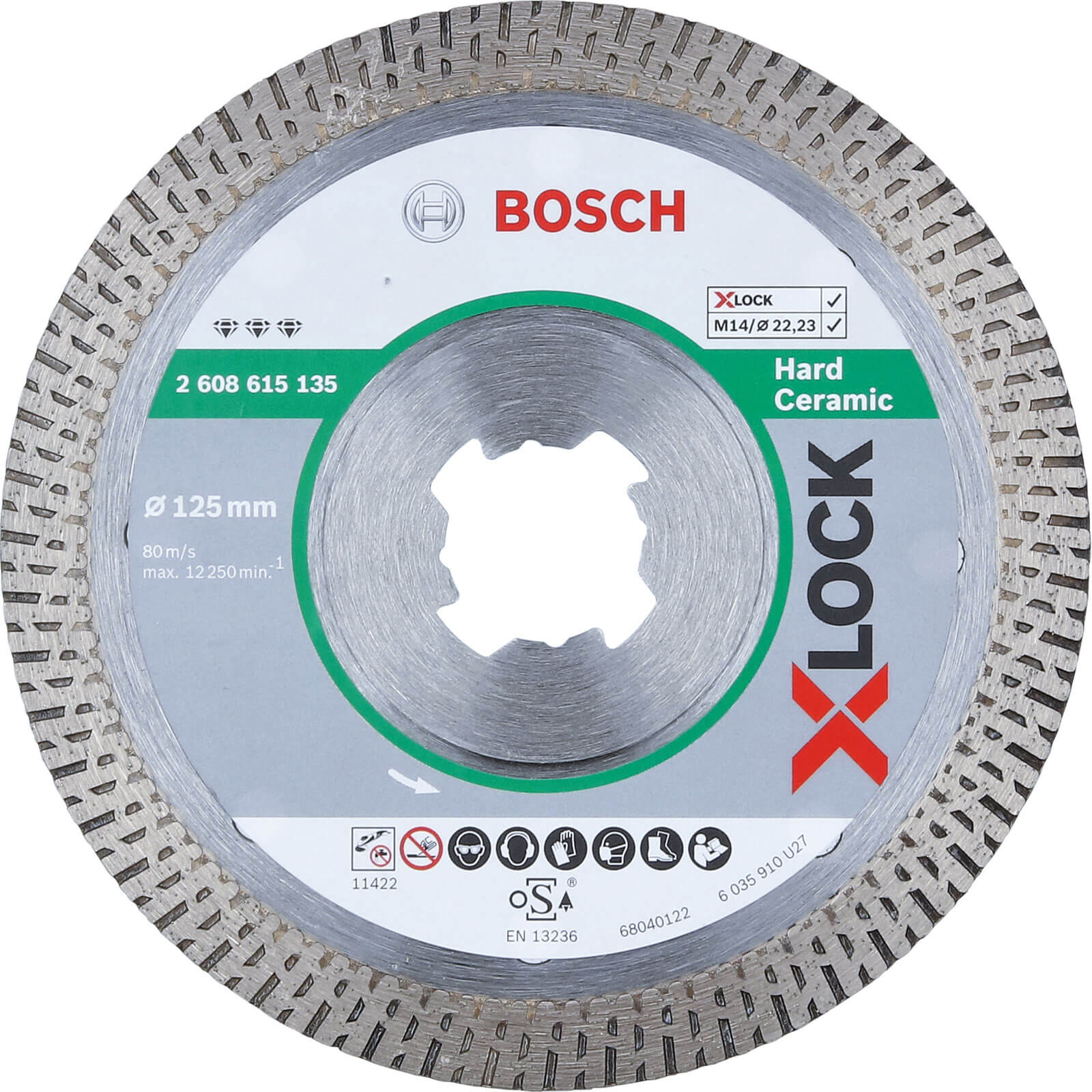 Bosch X Lock Best Diamond Cutting Disc for Hard Ceramics 125mm 1.6mm 22mm | Compare The Build