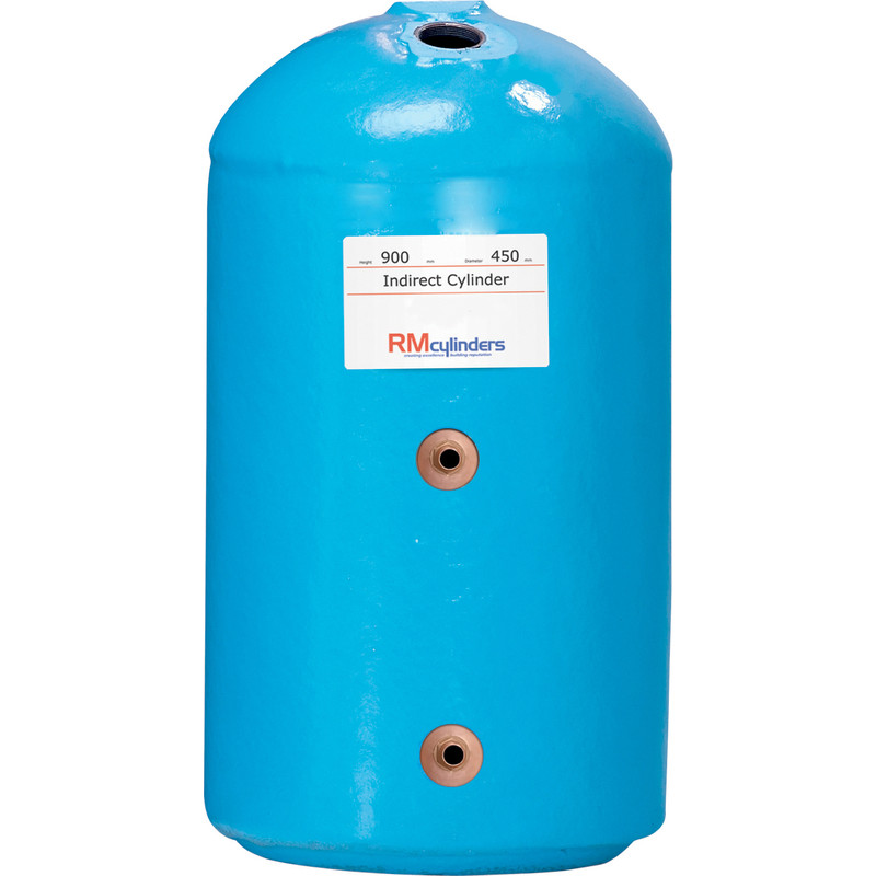 RM Cylinders Indirect Hot Water Cylinder 1200 x 450 160L Copper Price Comparisons | Compare The Build