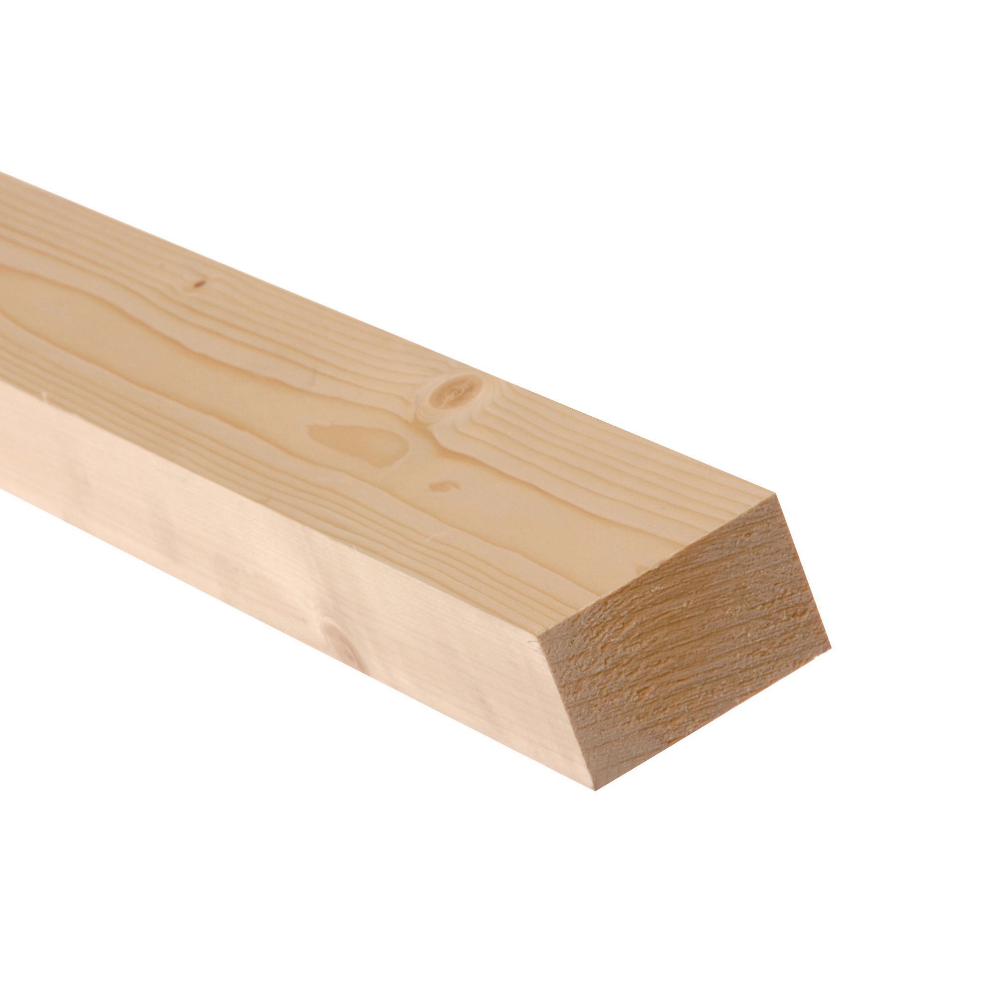 Smooth Planed Square edge Spruce Timber (L)2.4m (W)70mm (T)34mm, Pack of 6 | Compare The Build