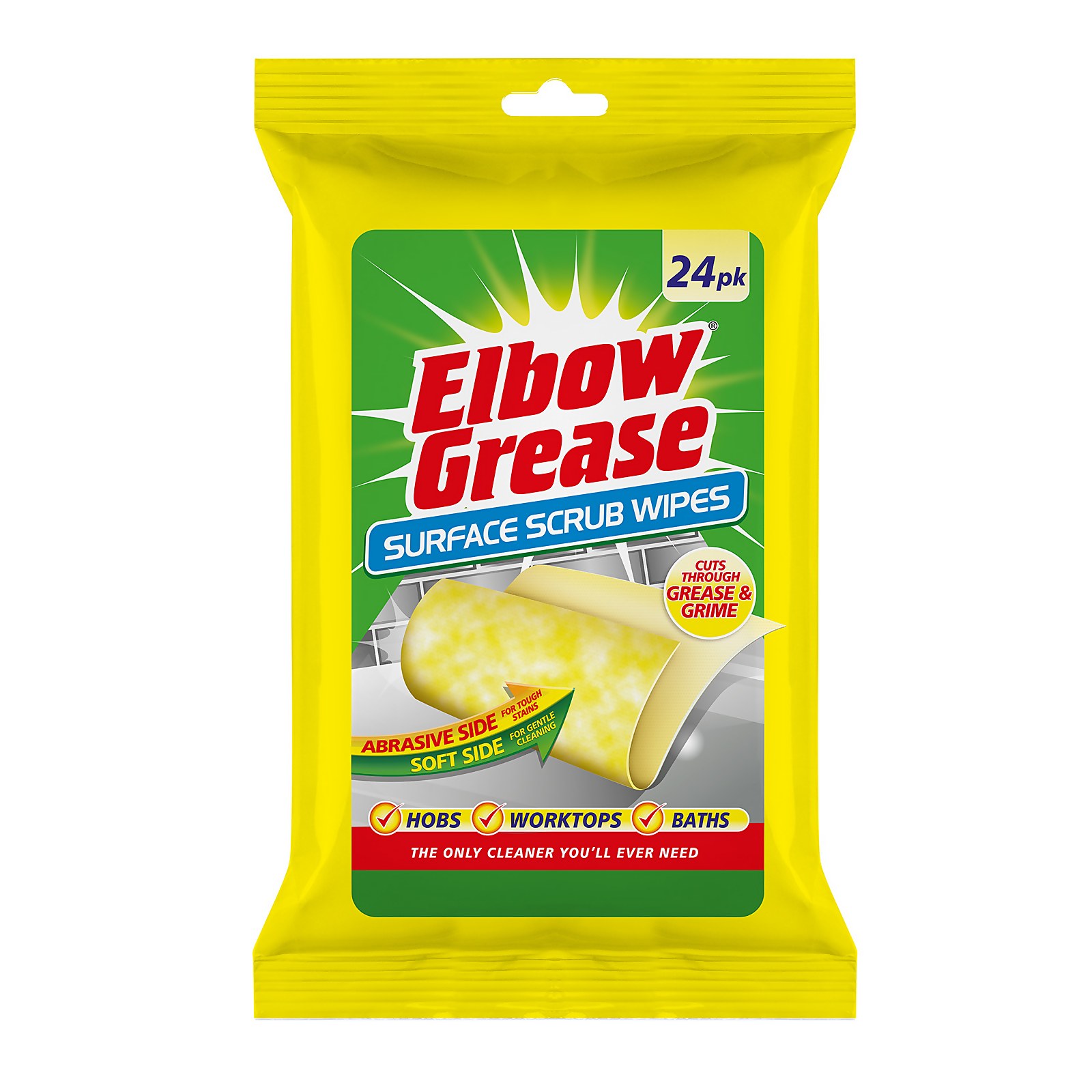 Elbow Grease Surface Scrub Wipes - 24pk Price Comparisons | Compare The Build