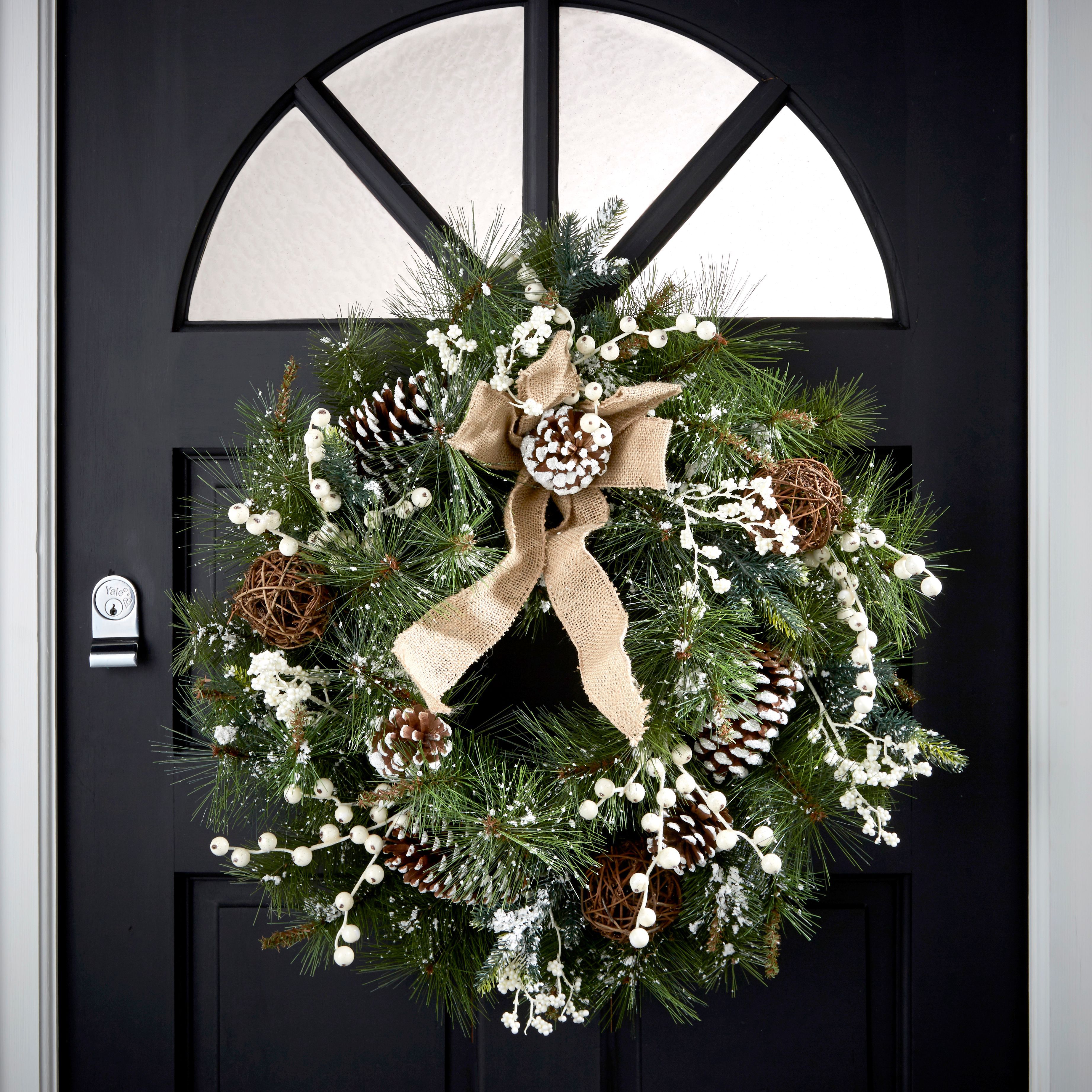 Natural Foliage & Hessian Green Wreath, (D)600mm Price Comparisons | Compare The Build