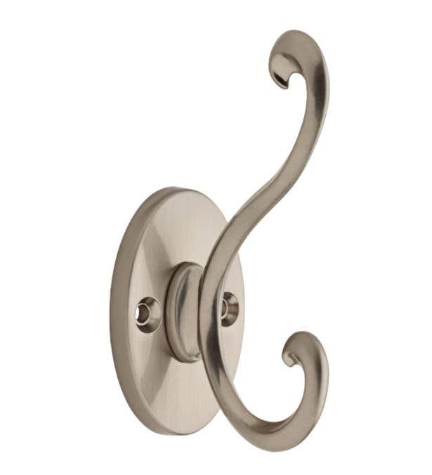 Scroll Hat &amp; Coat Hook - Satin Nickel Price Comparisons | Compare The Build